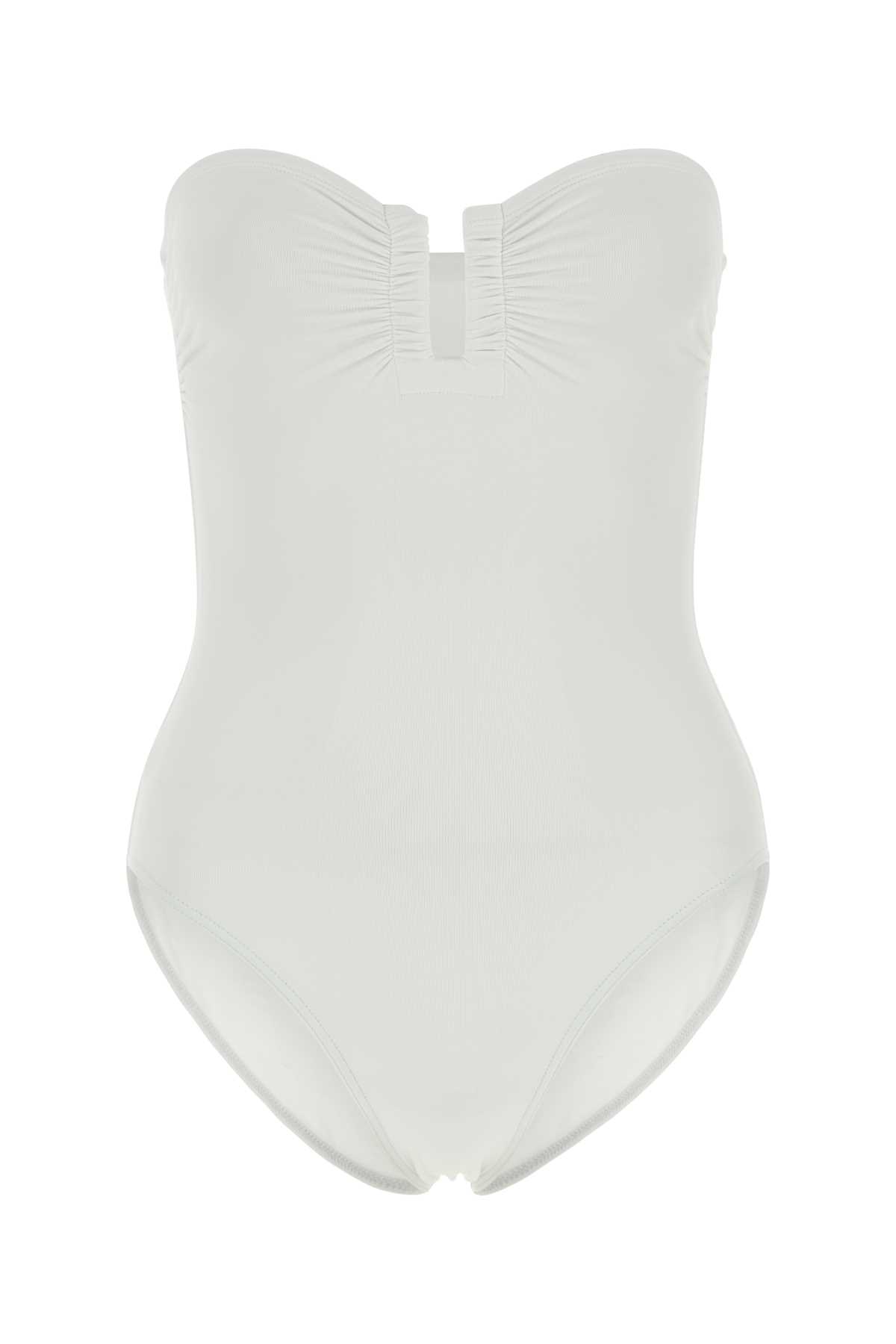 White Stretch Nylon Cassiopee Swimsuit
