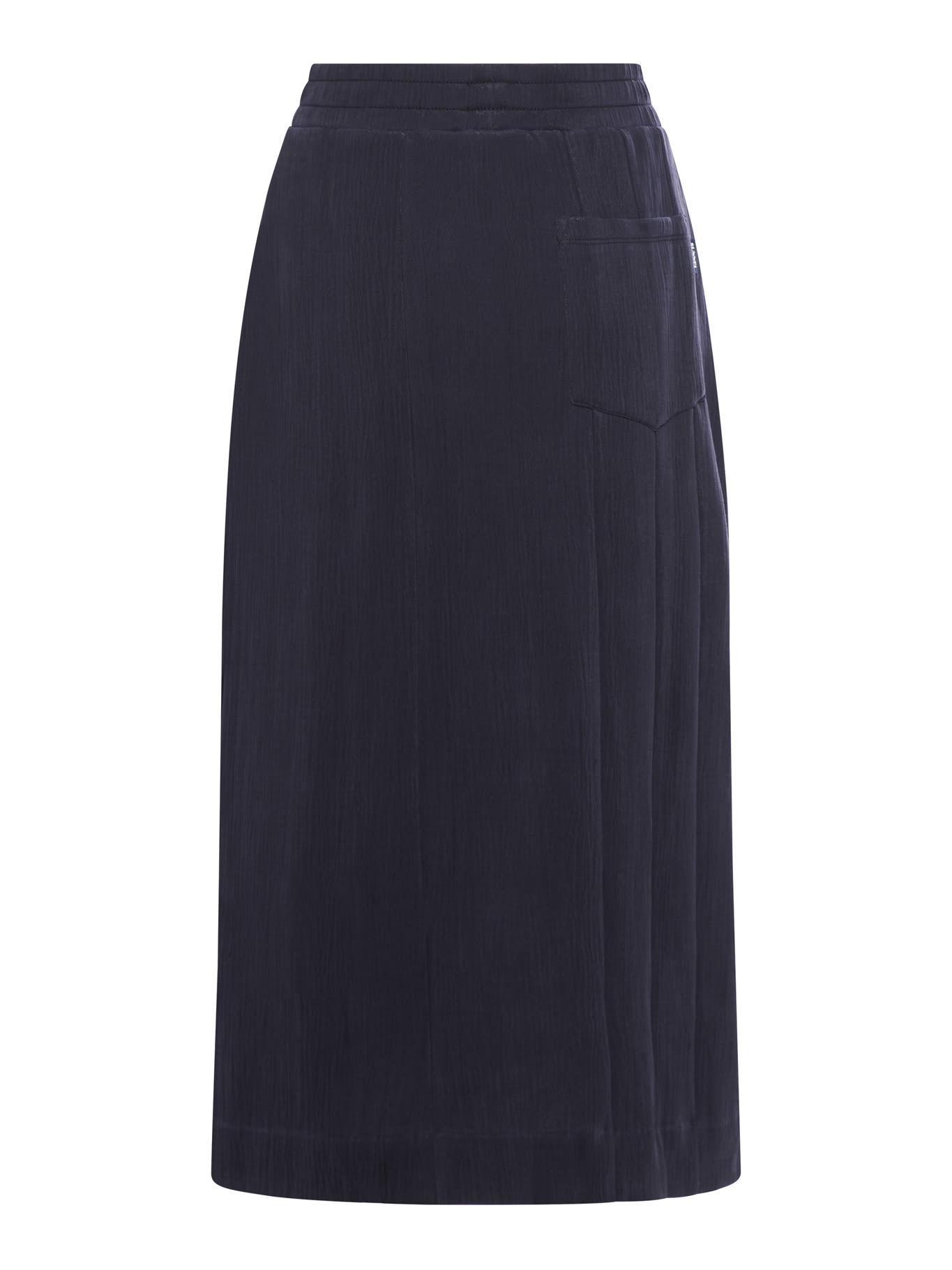 Shop Sunnei Bonded Panel Skirt In Dark Blue