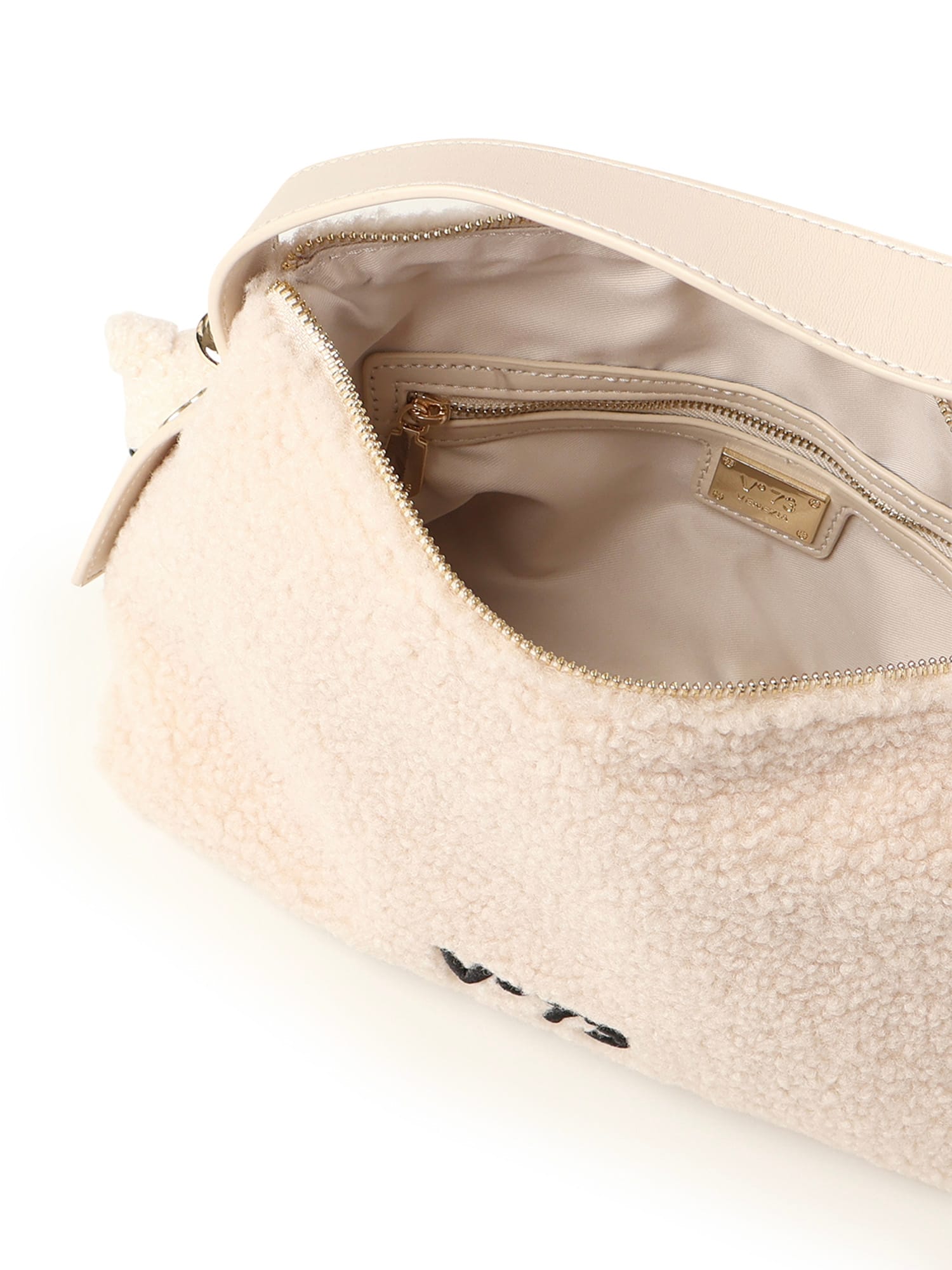 V73 Isabella Shoulder Bag With Charm In Neutral