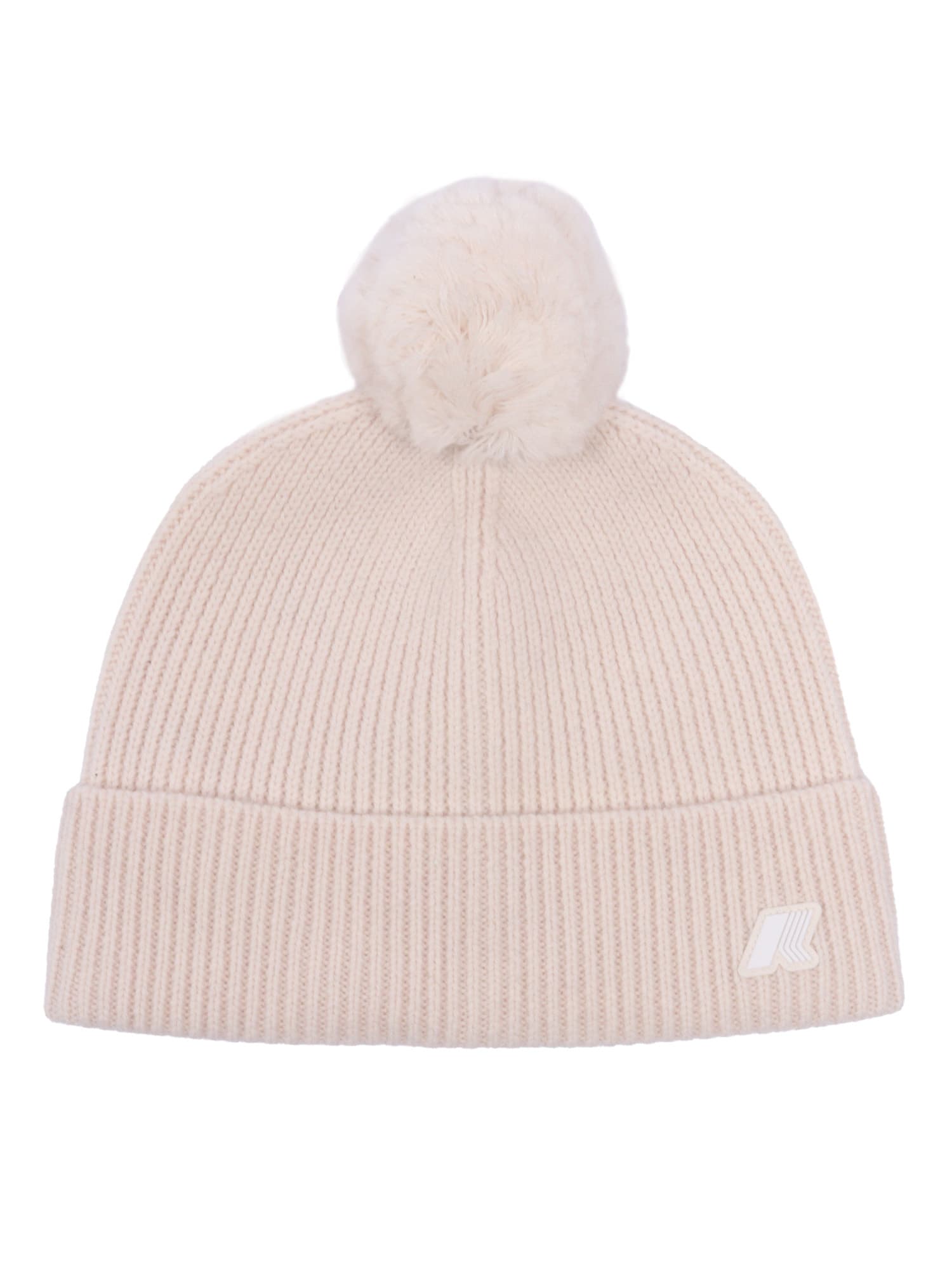 K-way P. Vincienne Cardigan Stitch Cap In Pink