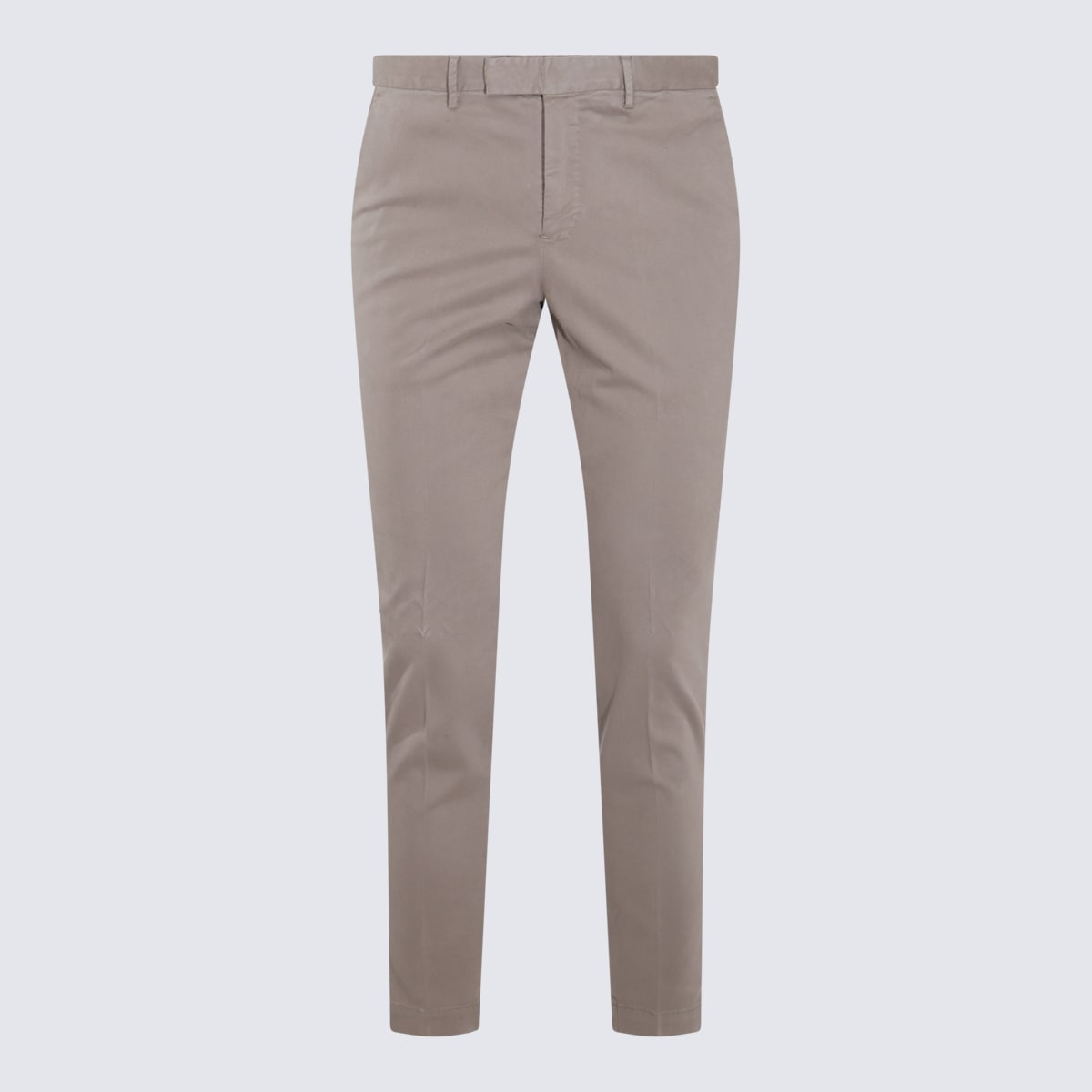 Shop Pt Torino Grey Pants In Mastice