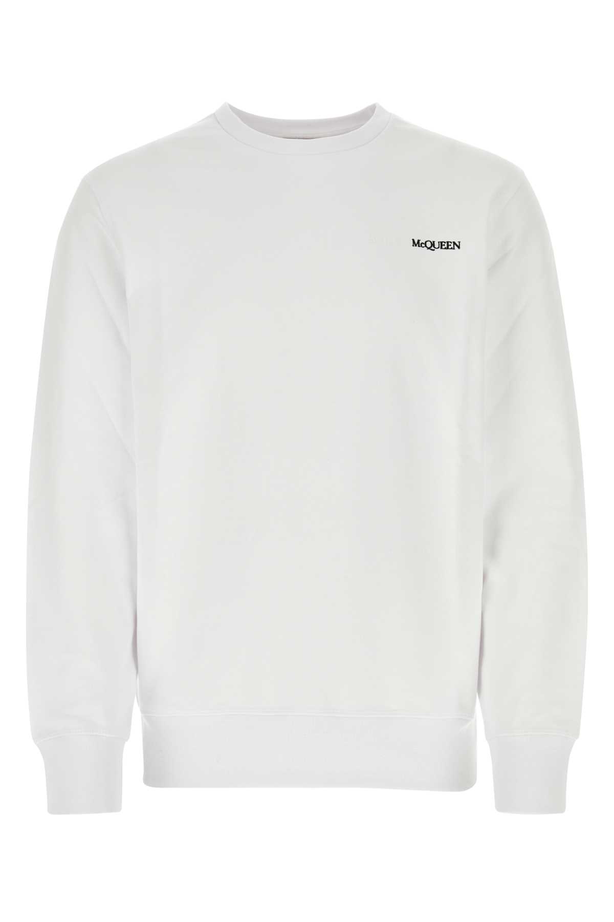 White Cotton Sweatshirt