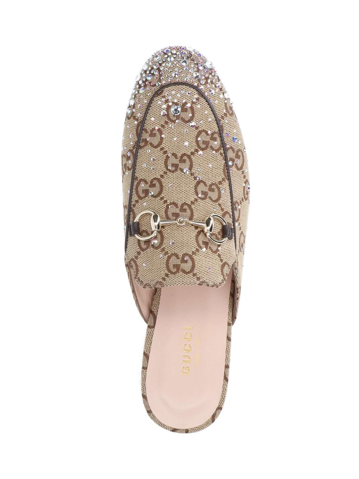 Gucci Embellished Round Toe Mules
