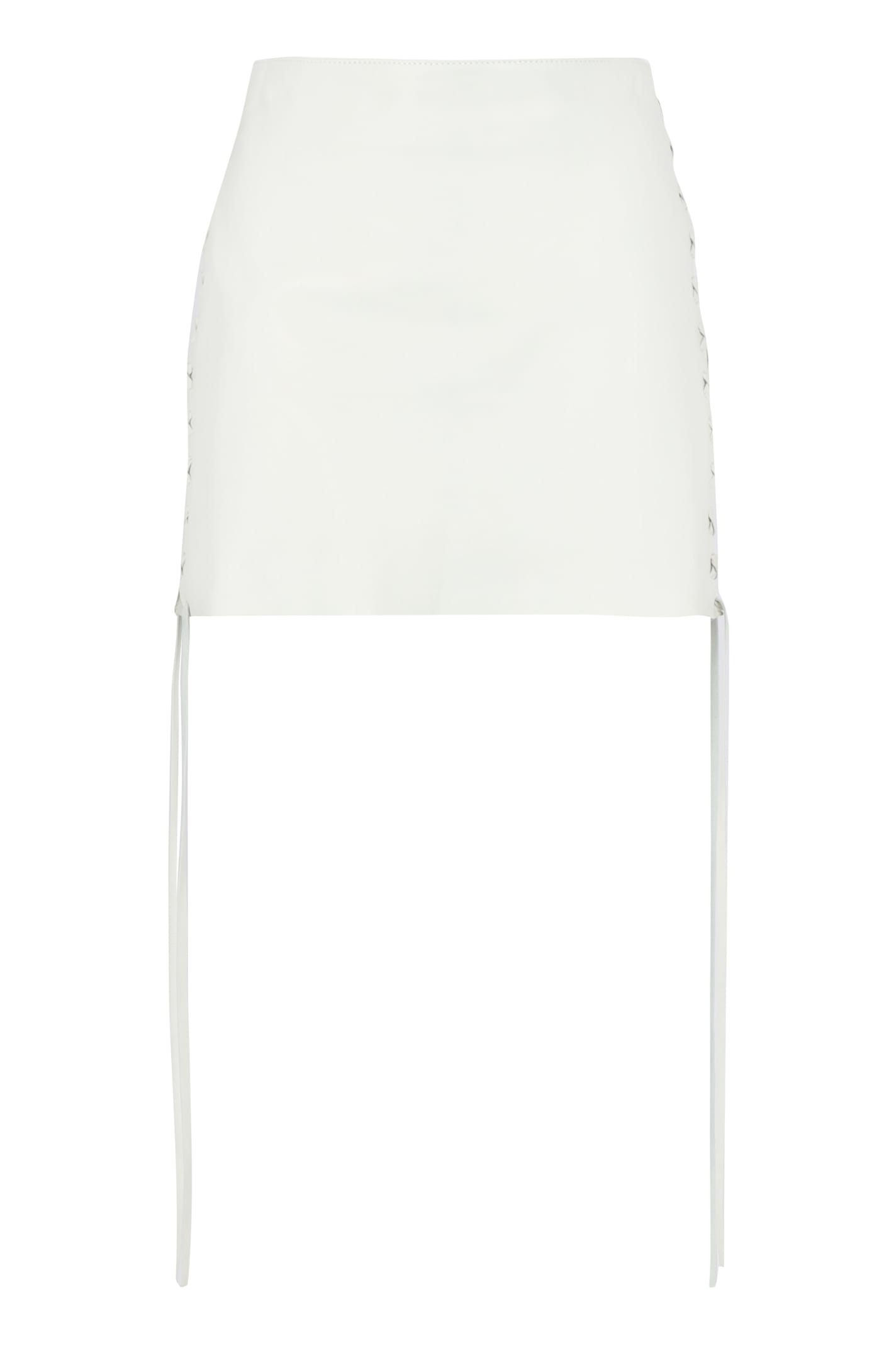 Salvatore Santoro Leather Mini Skirt