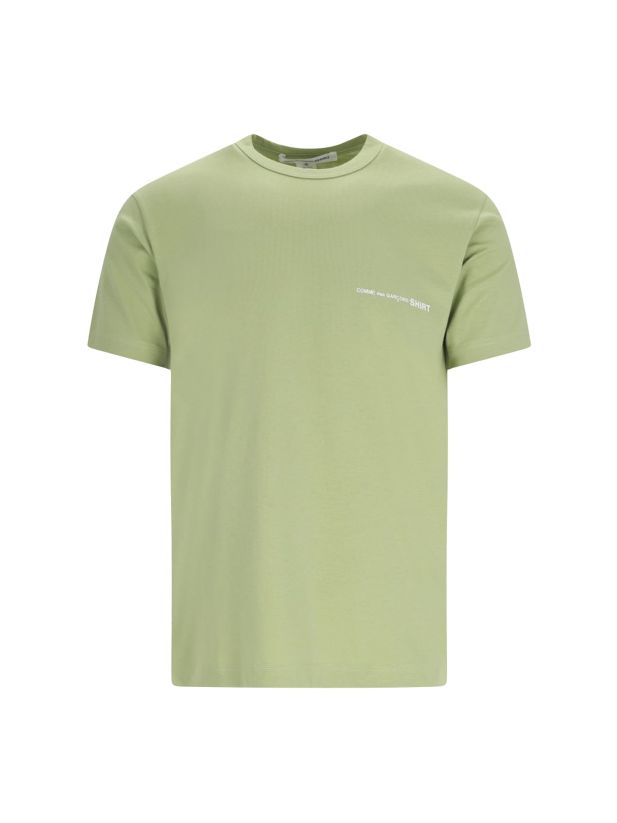 Comme Des Garçons Logo T-shirt In Green