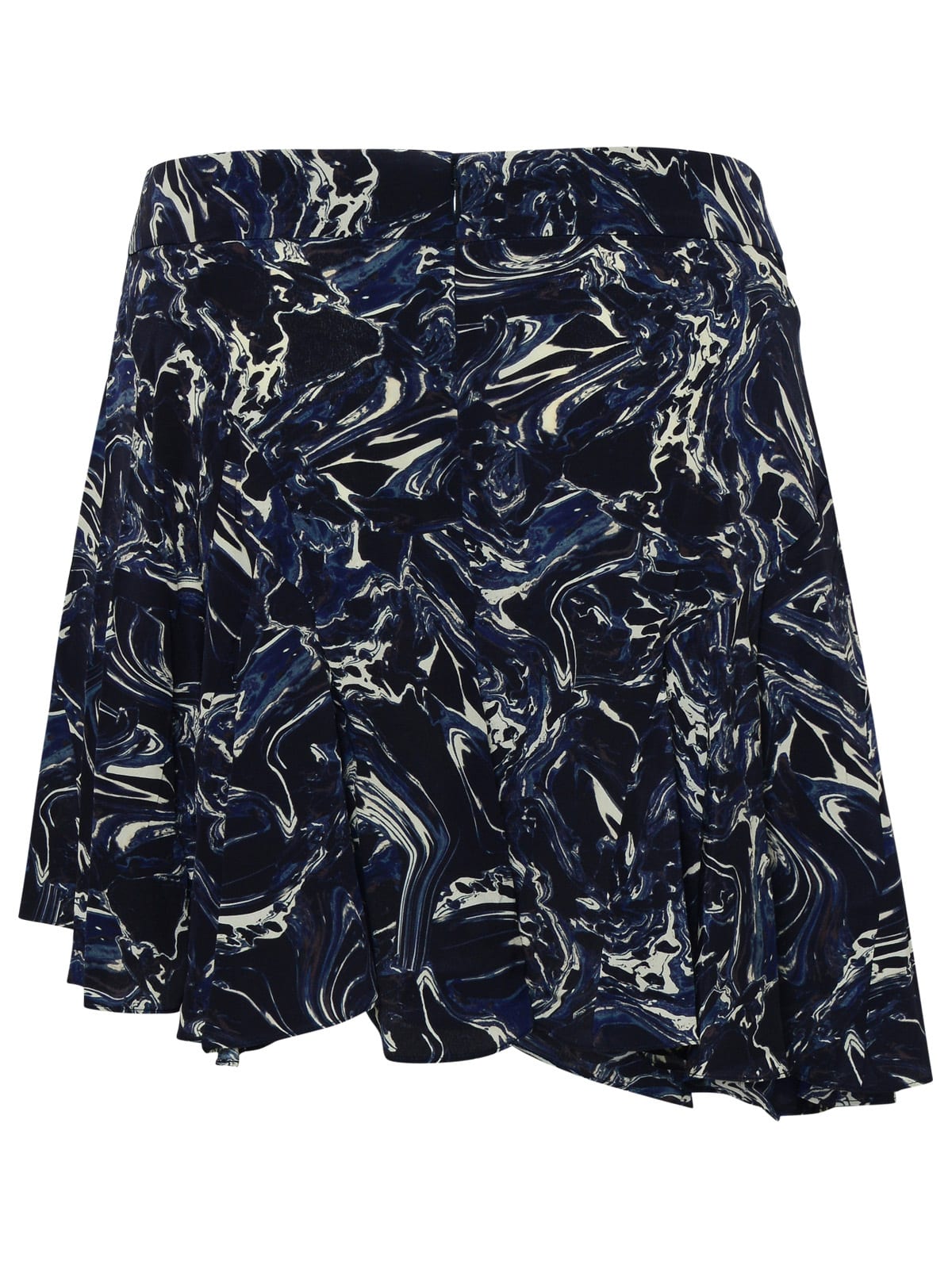 Shop Isabel Marant Teyana Blue Silk Skirt