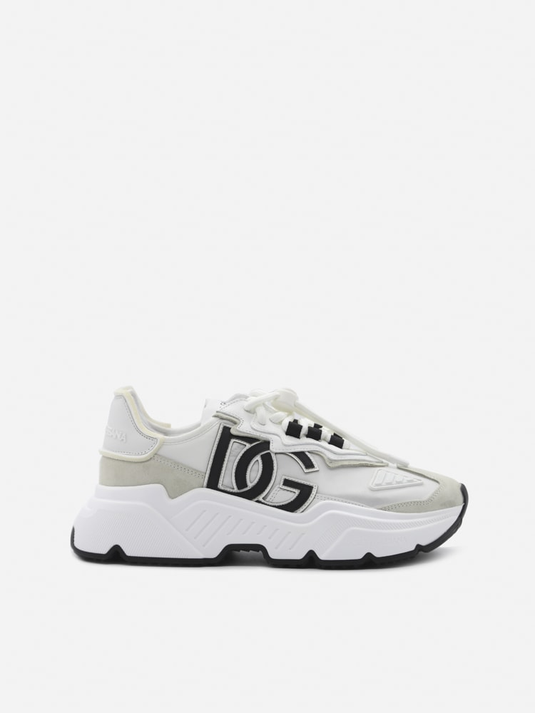 Dolce & Gabbana Daymaster Sneakers In Nylon With Leather Inserts