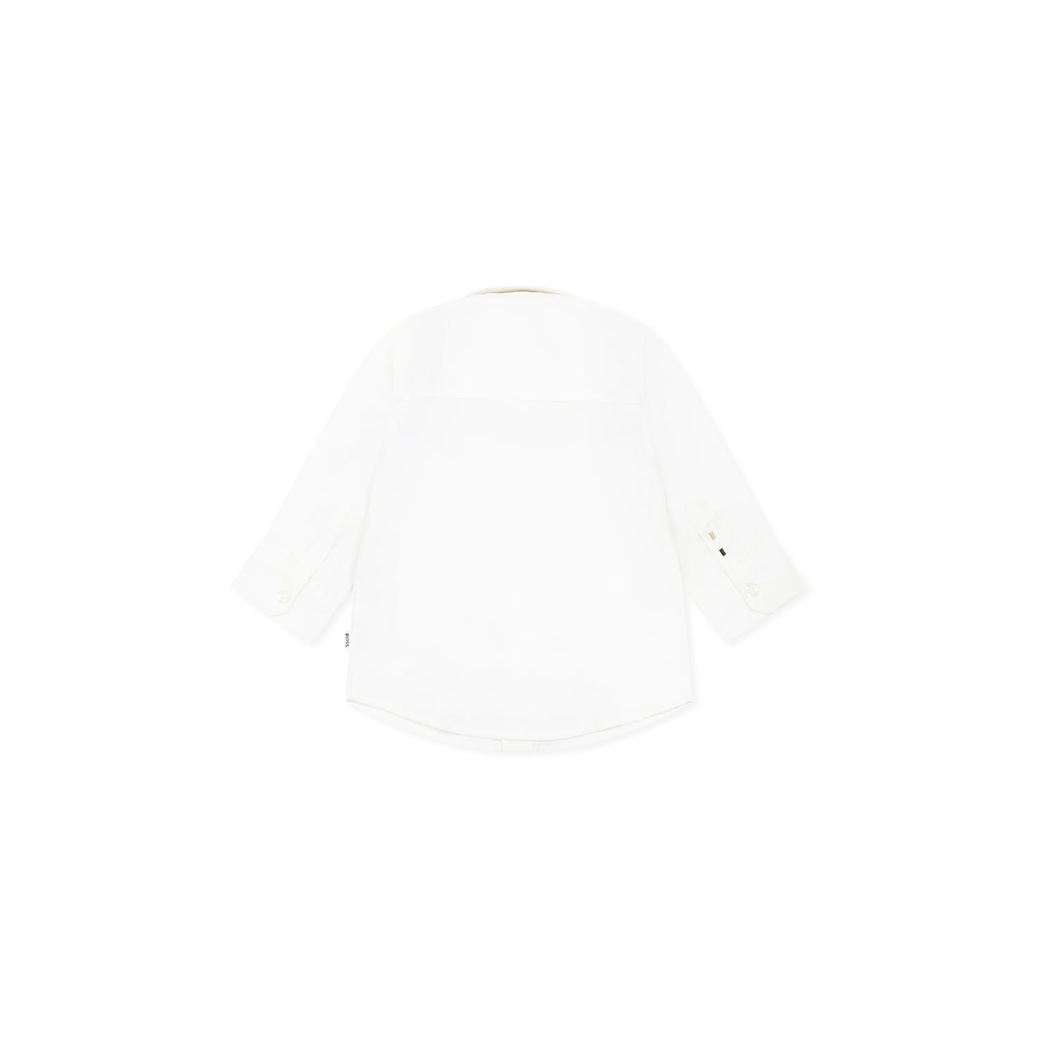 Hugo Boss White Shirt For Baby Boy With Logo In White