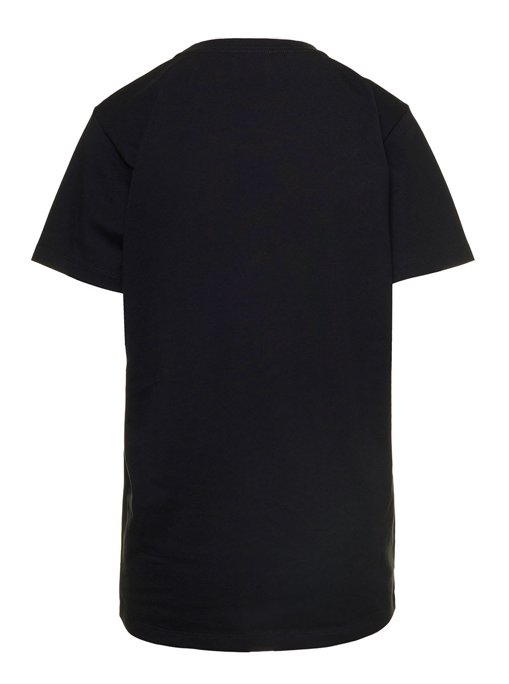 Isabel Marant Étoile Black Crewneck T-shirt With Logo Embroidery In Cotton Woman Isabel Marant Etoile In Black