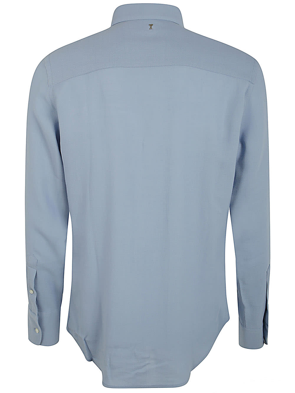 Shop Ami Alexandre Mattiussi Classic Shirt In Cashmere Blue