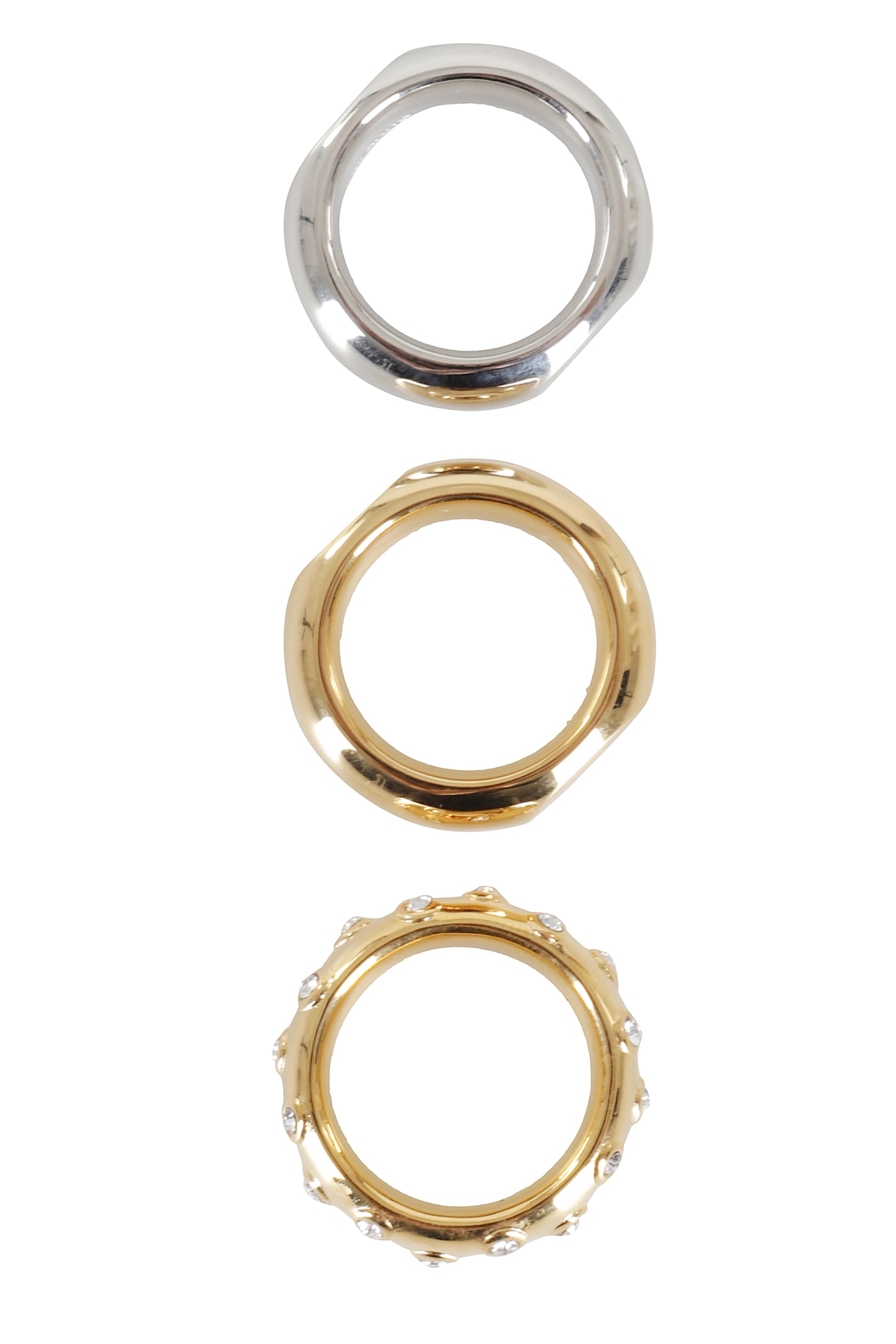 Rabanne Xl Link Ring Set In Gold