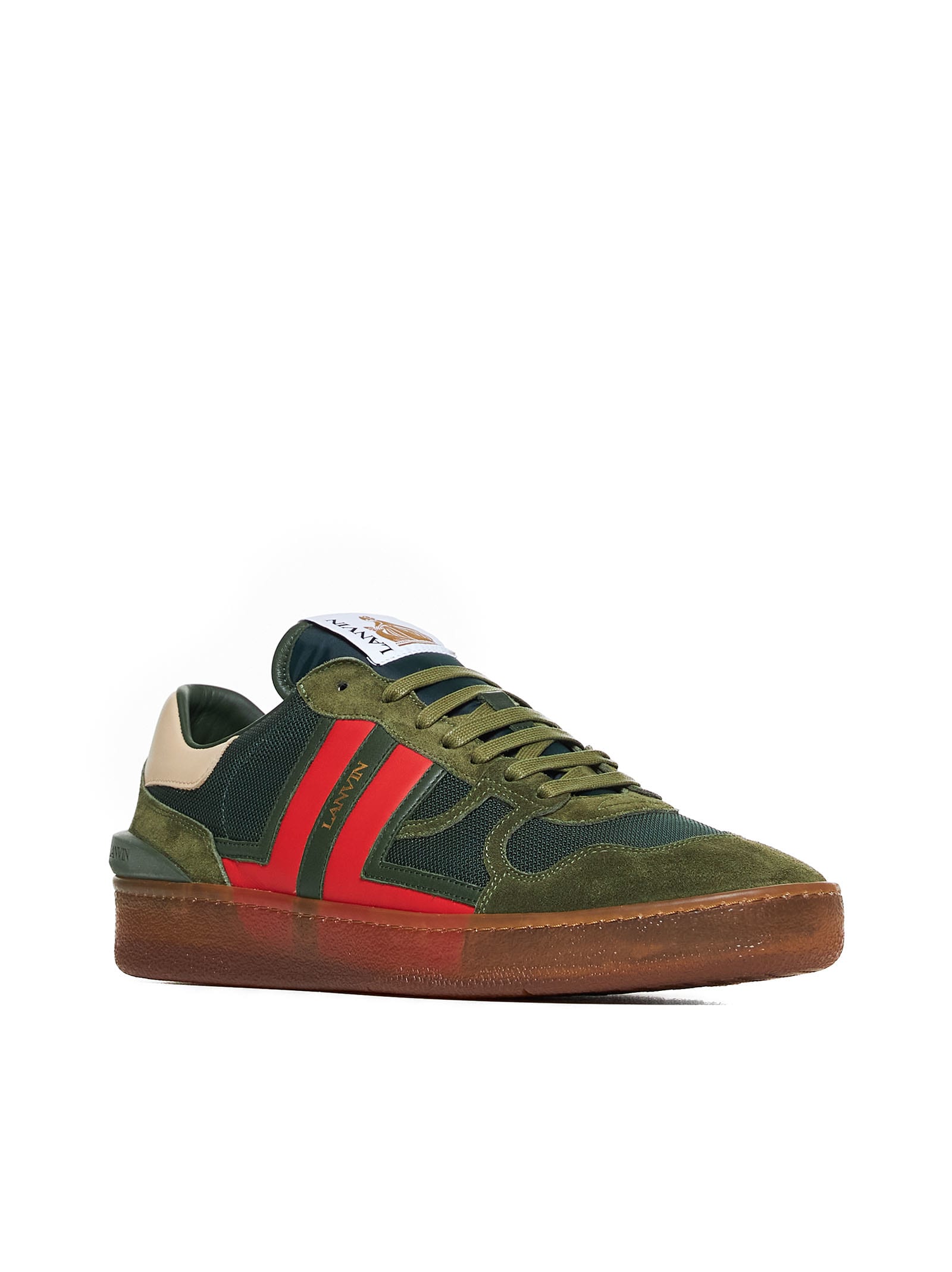 Shop Lanvin Sneakers In Green