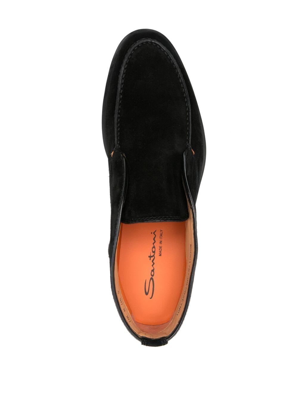 Shop Santoni Rock Loafer In Black