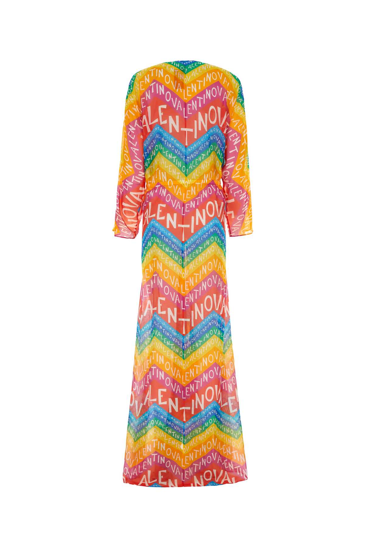 Shop Valentino Printed Muslin  Garavani Escape Beach Robe In Multicolor