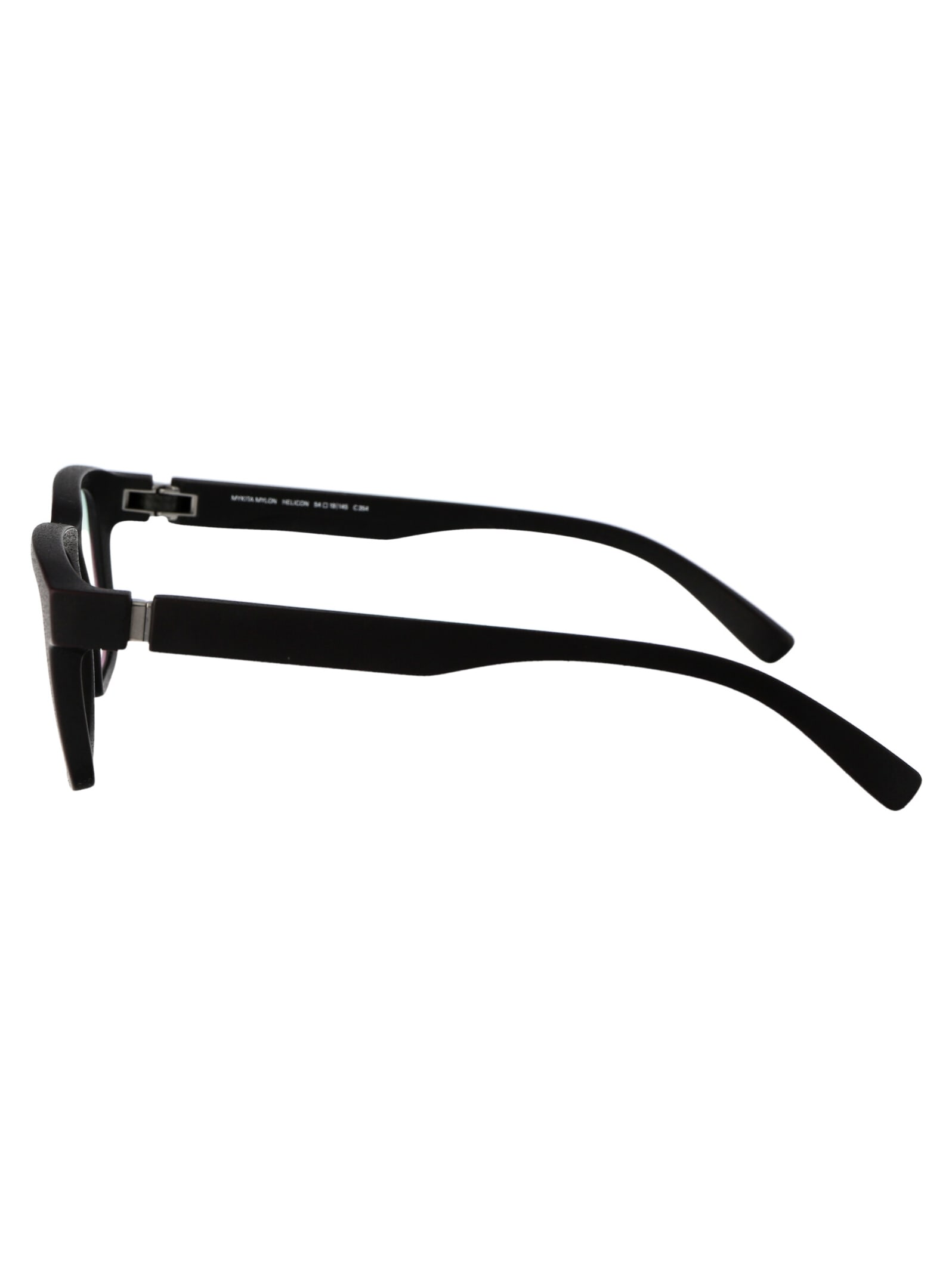 Mykita Helicon Rectangle Frame Glasses In Black