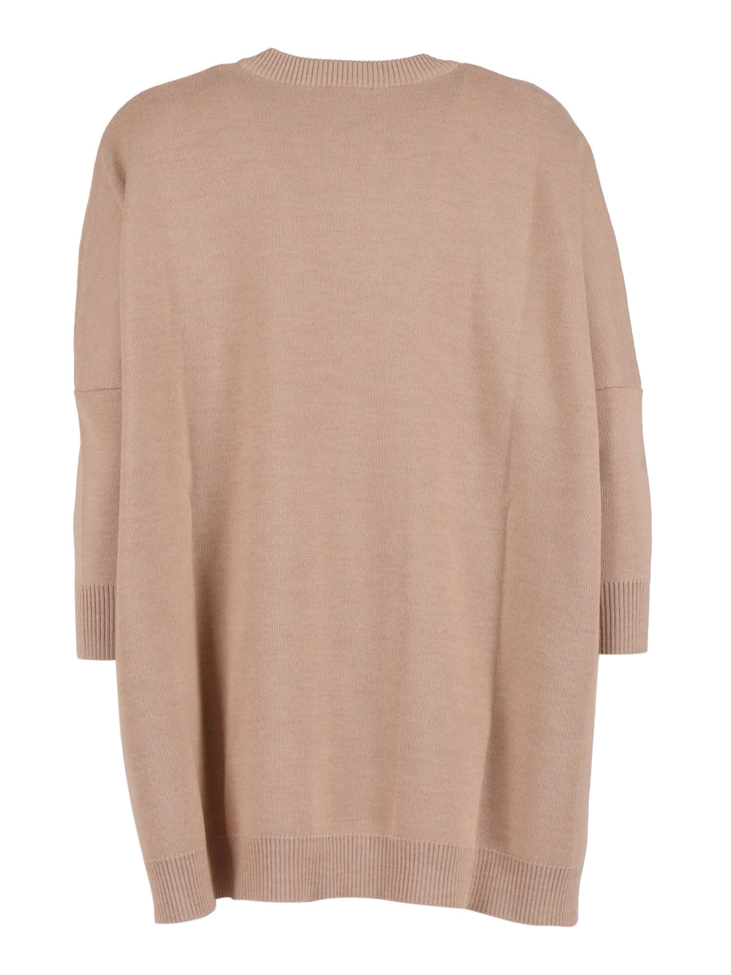 Fendi Wool Knit Dress In Neutral
