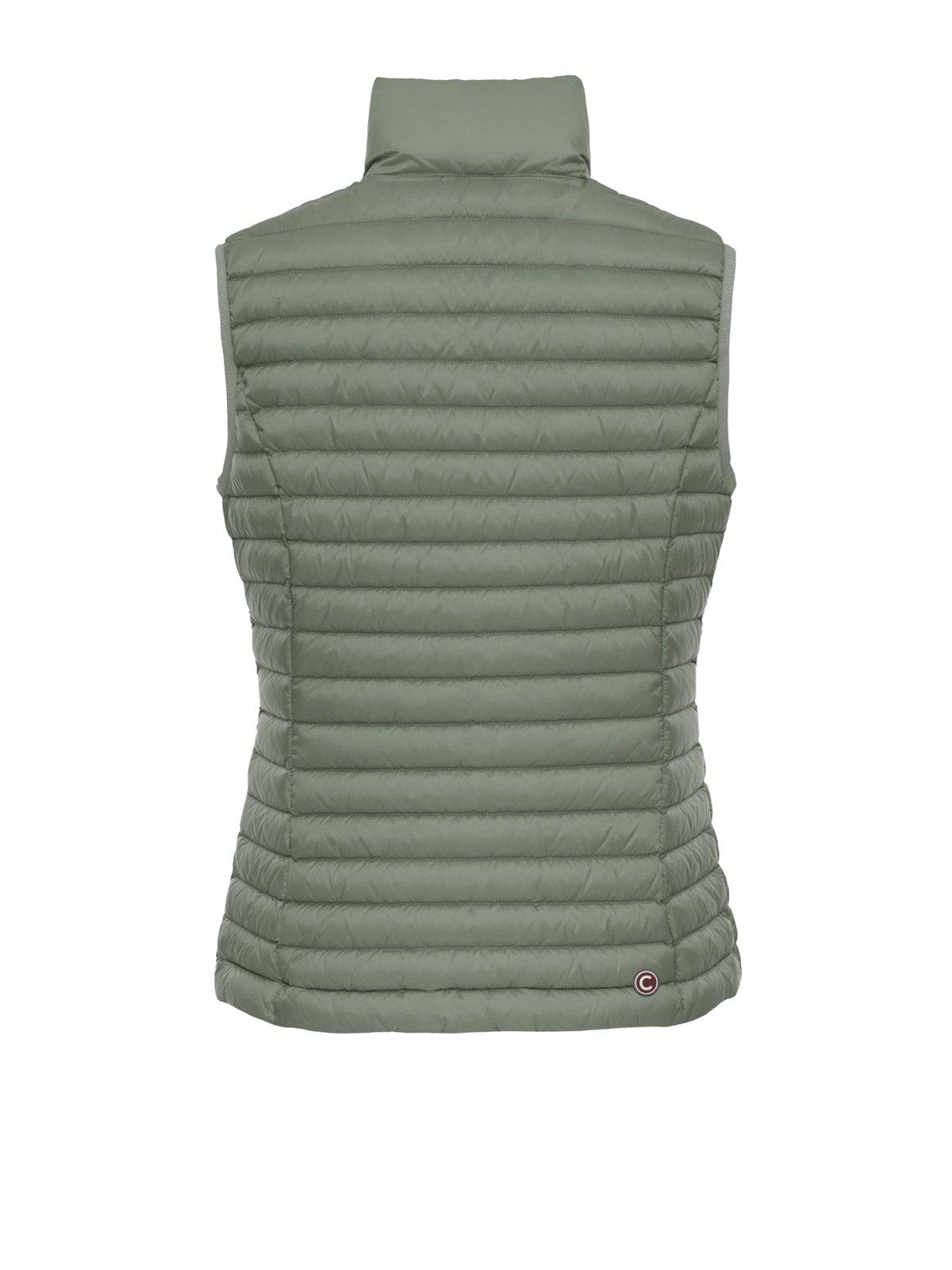 Shop Colmar Zipped Quilted Gilet In Dollar