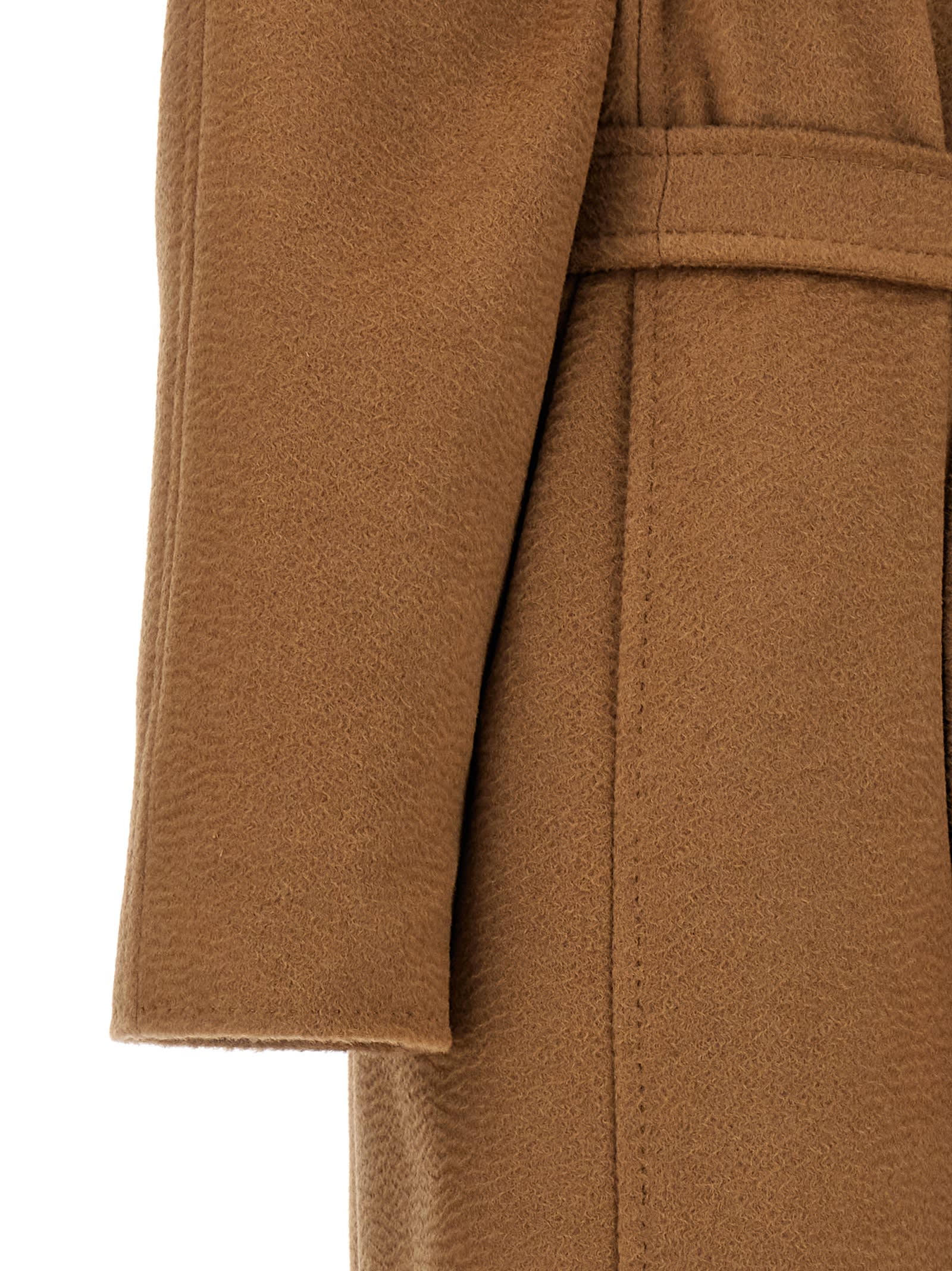 Shop Max Mara Manuela Coat In Beige