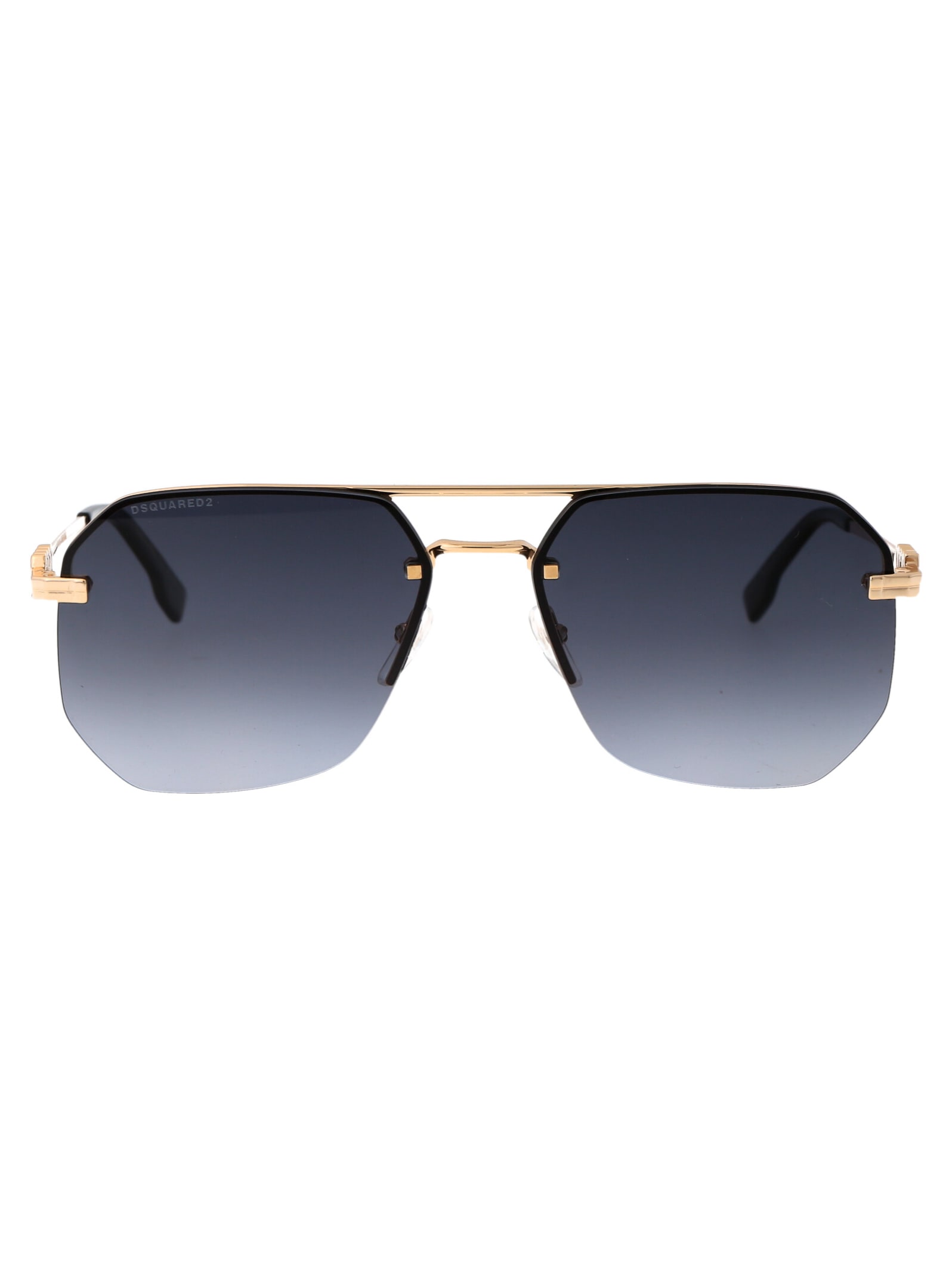 Shop Dsquared2 D2 0103/s Sunglasses In Rhl9o Gold Black