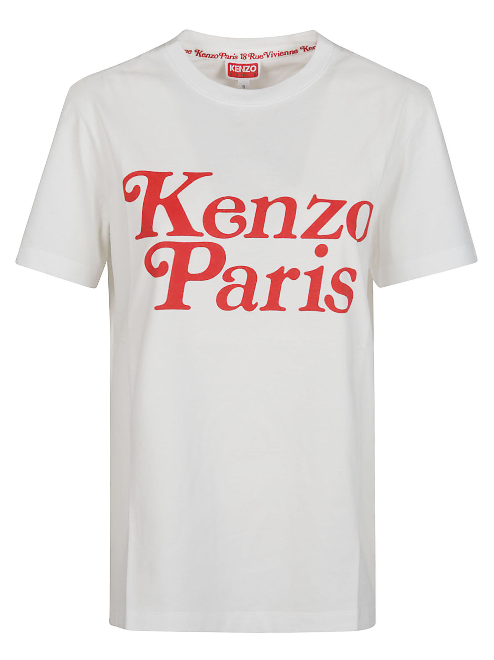 Shop Kenzo Verdy Loose Tshirt In Blanc Casse