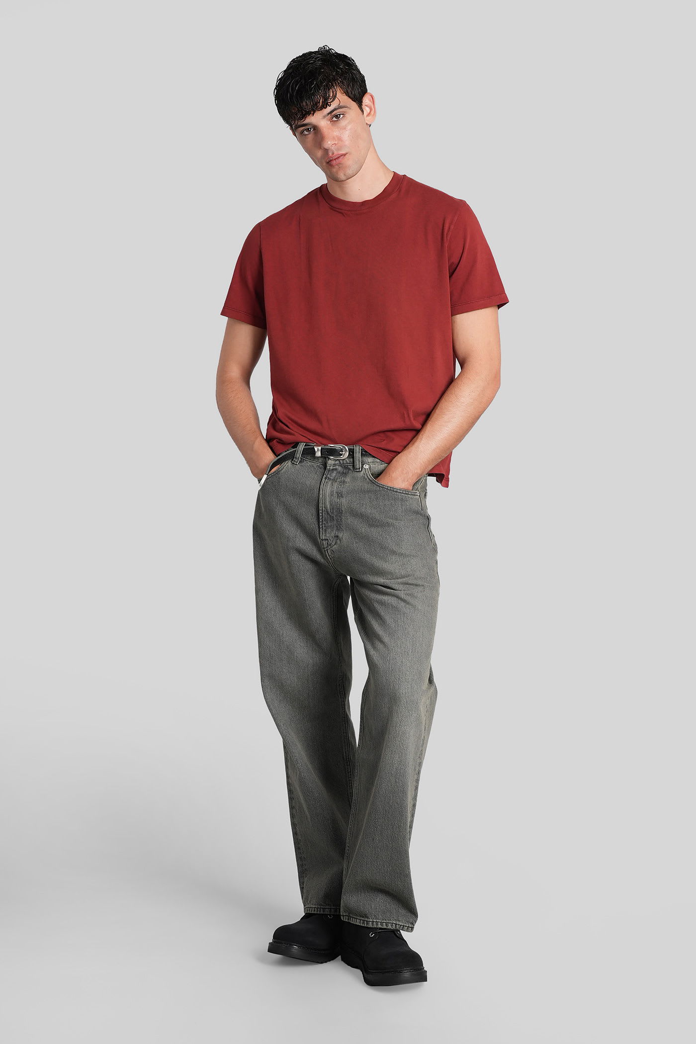 Our Legacy Short Sleeve Crew Neck Basic T-shirt In Red