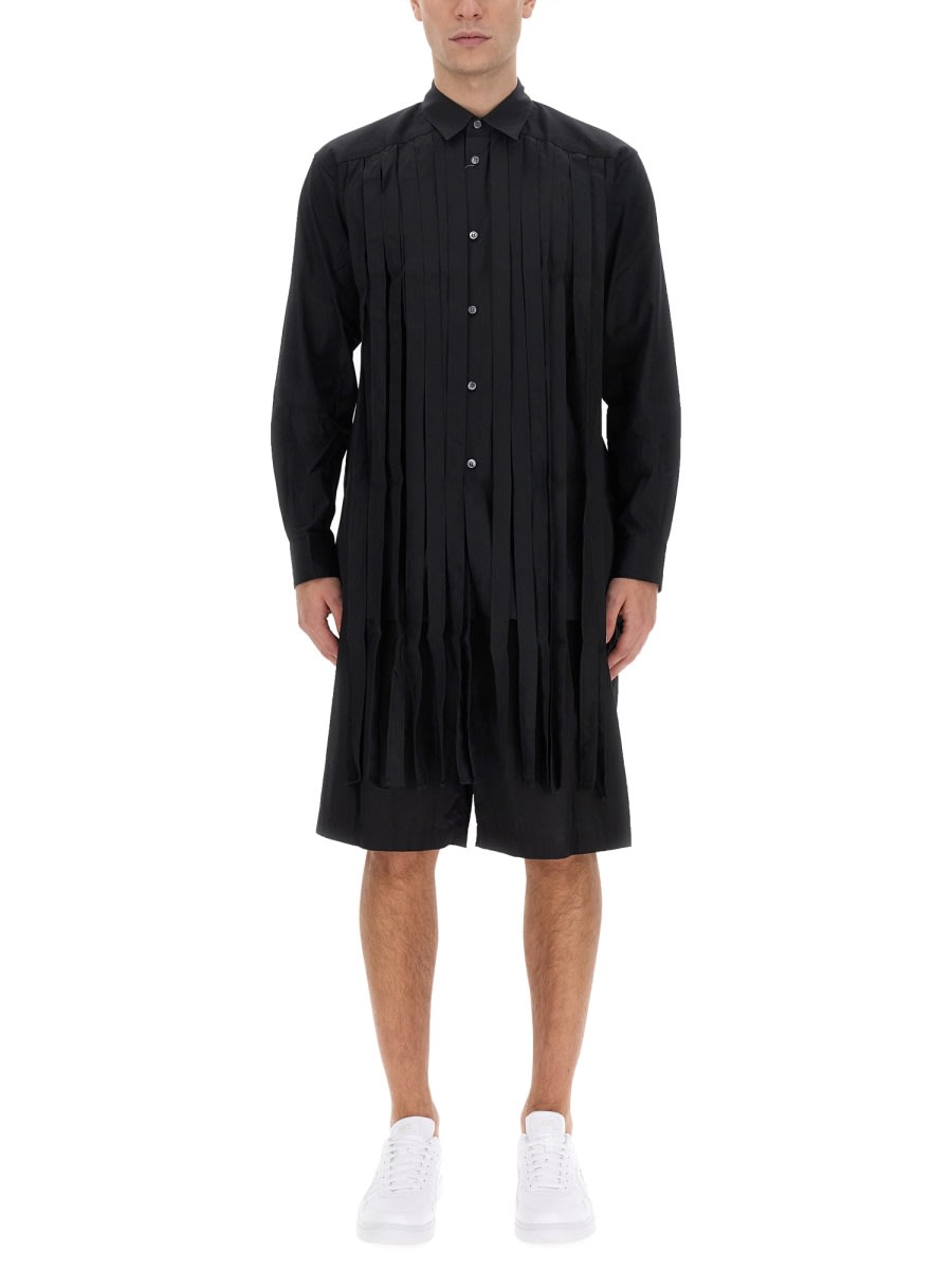 COMME DES GARÇONS SHIRT FRINGED SHIRT