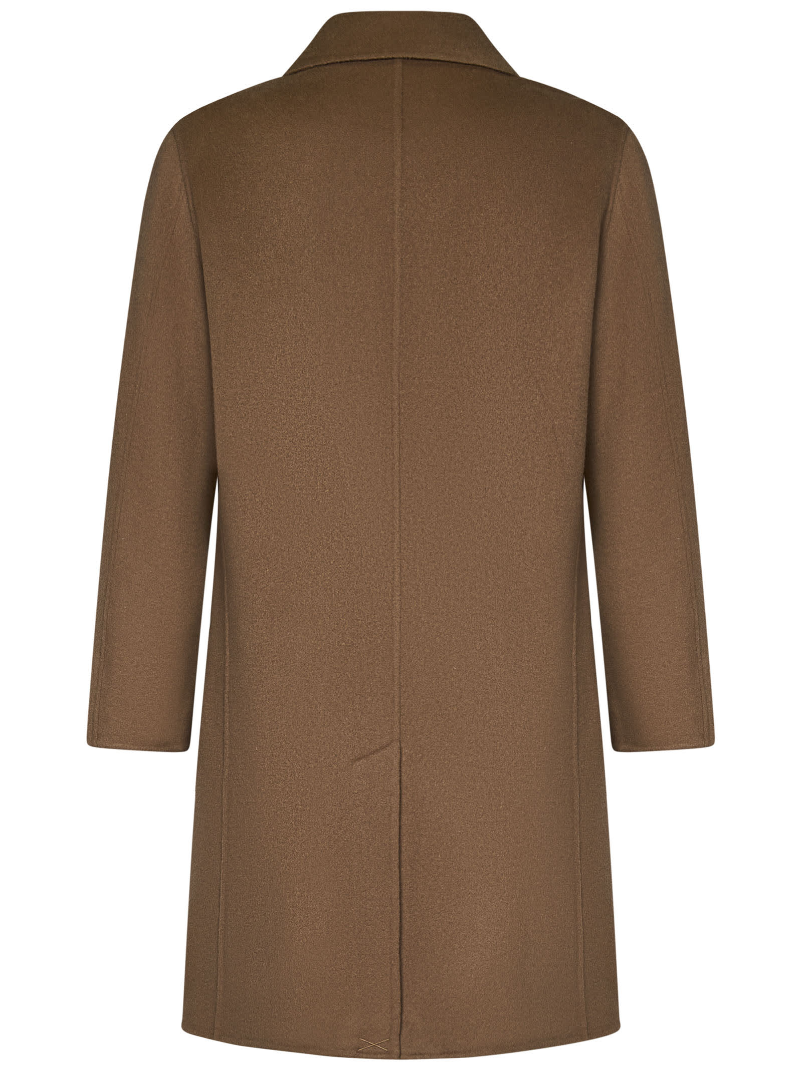 Shop Low Brand Coat In Camel