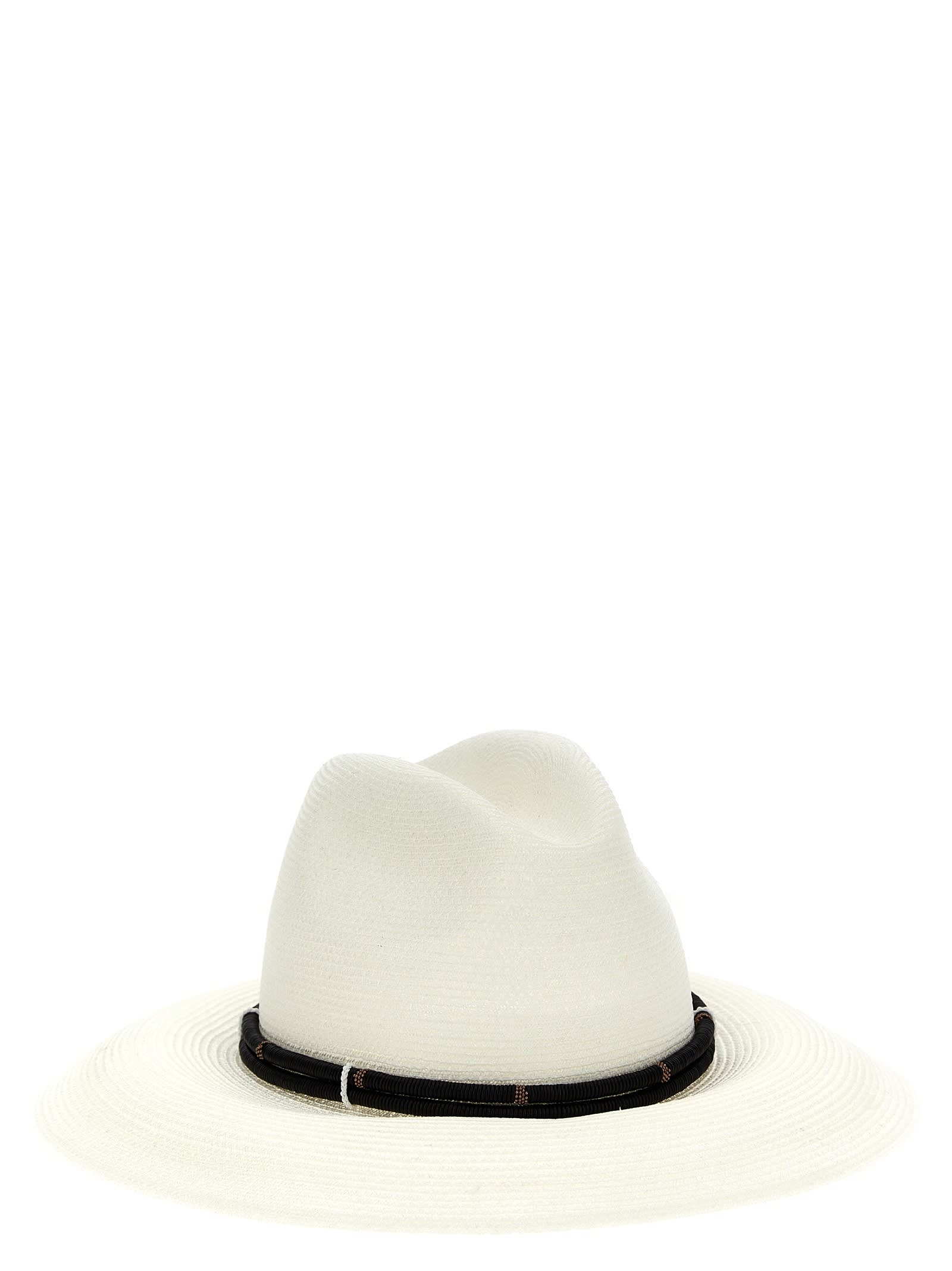 Brunello Cucinelli Fedora Hemp In Neutral