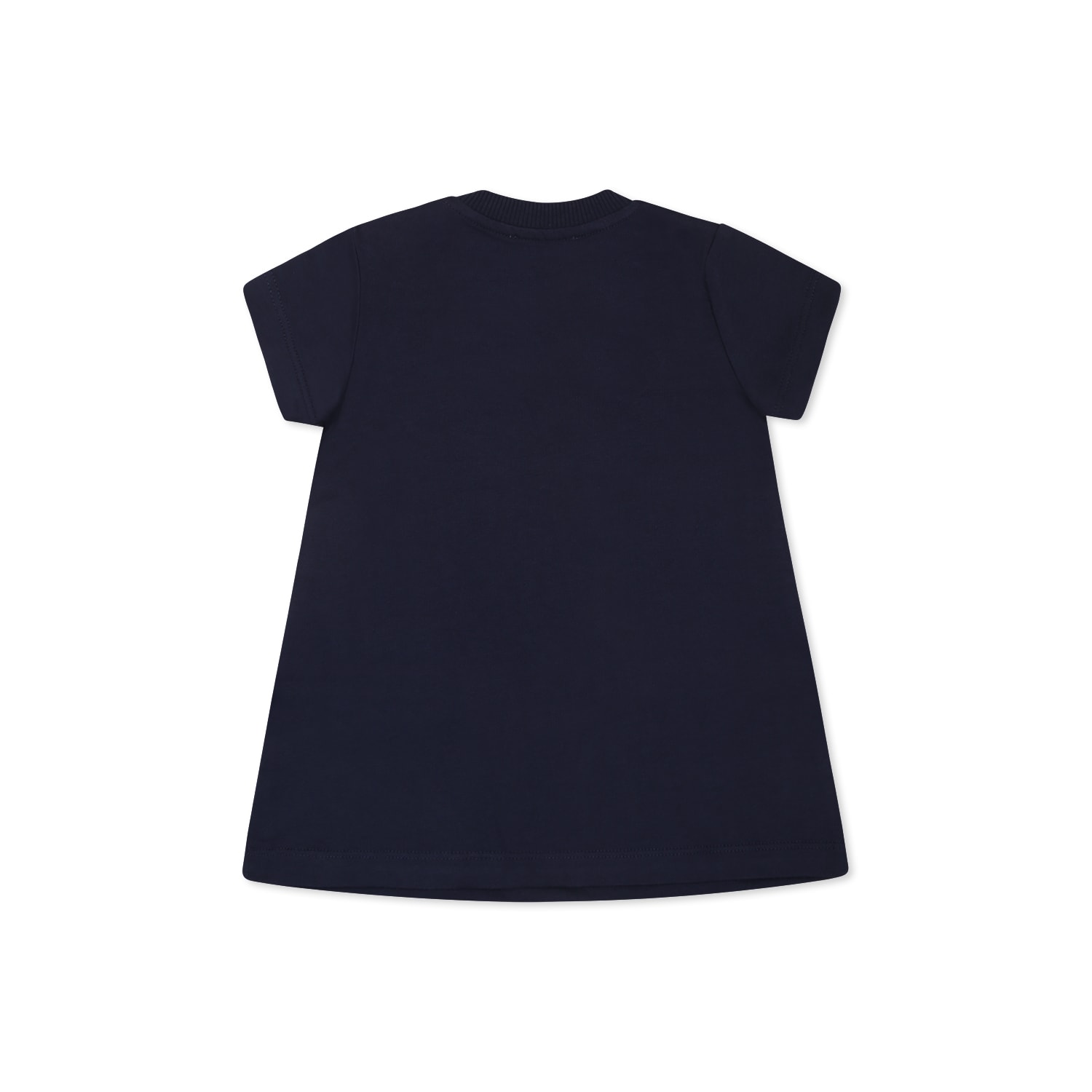 Moschino Blue Dress For Baby Girl With Teddy Bear In Blue