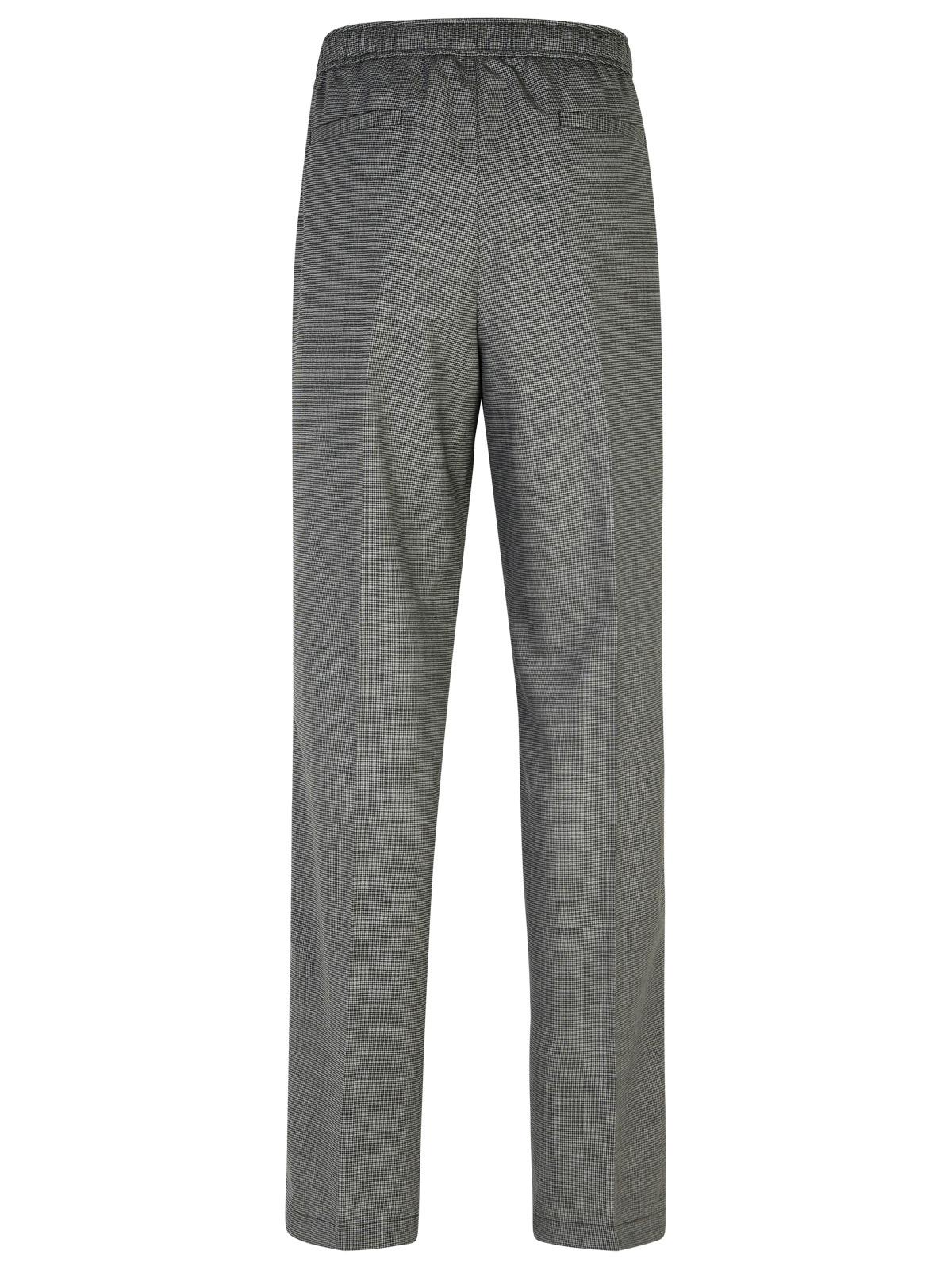 Shop Versace Grey Virgin Wool Trousers