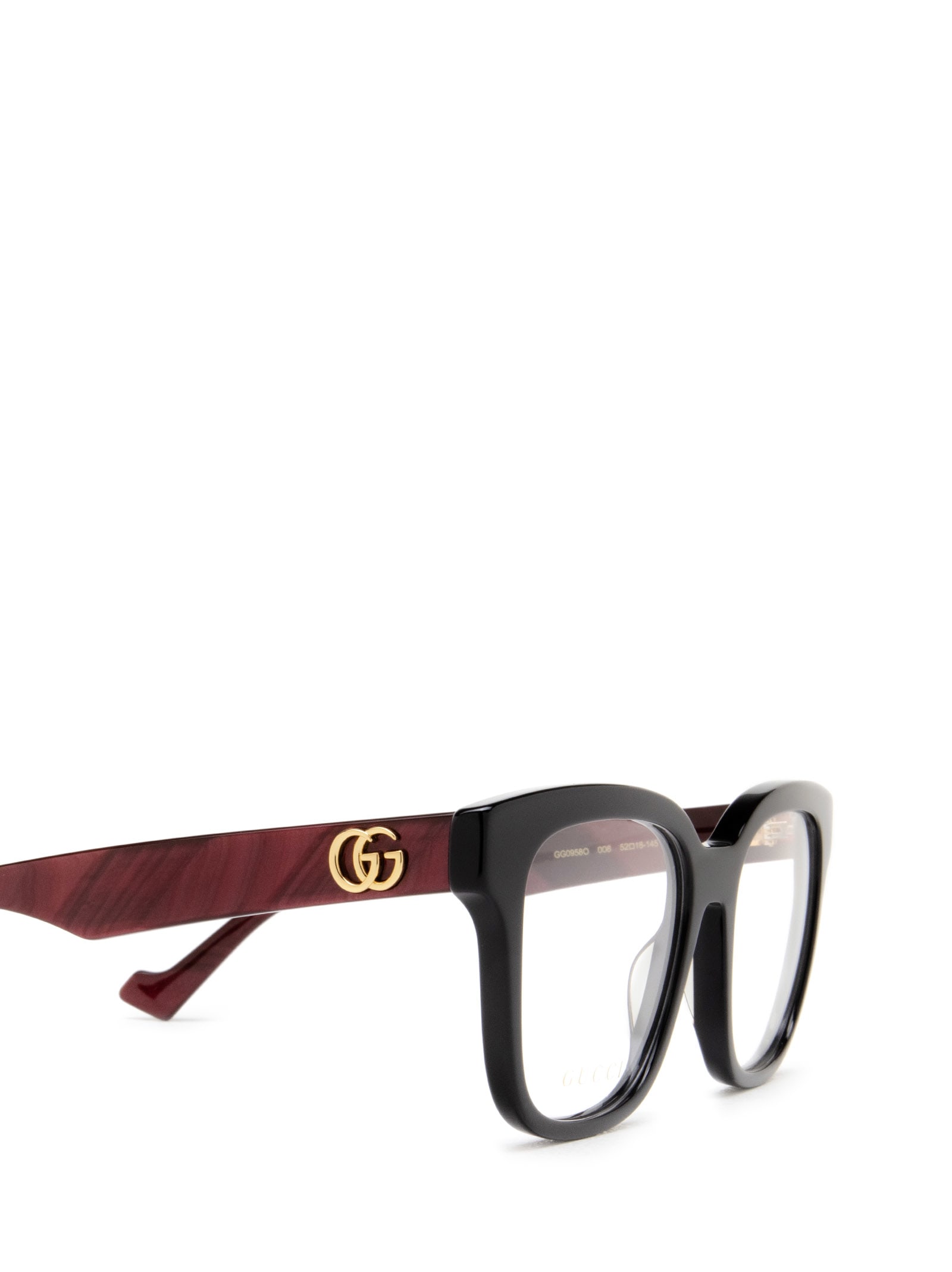 Shop Gucci Gg0958o Black Glasses