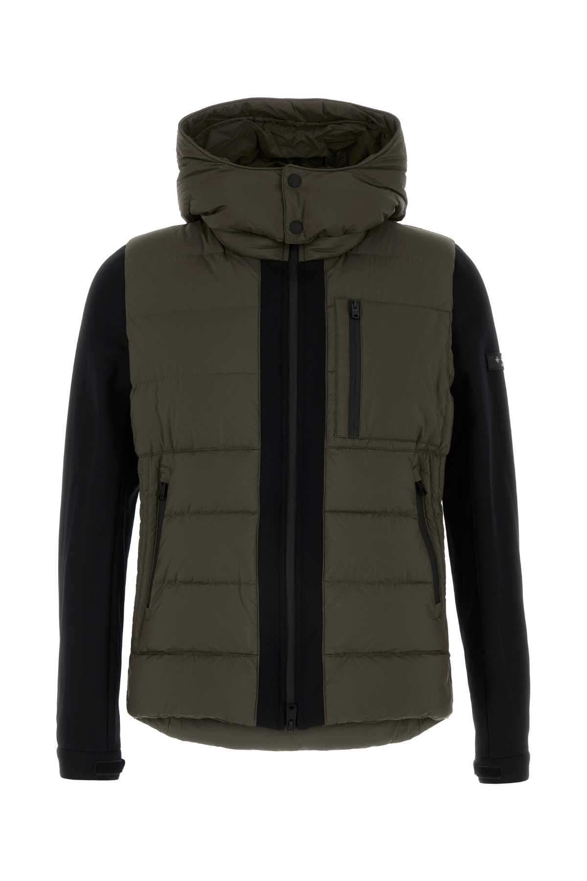 Dark Green Nylon Taro Down Jacket