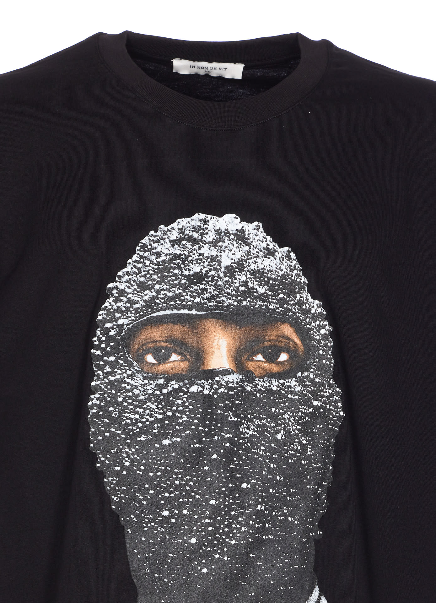 Ih Nom Uh Nit Graphic Mask Print Crewneck T-shirt In Black