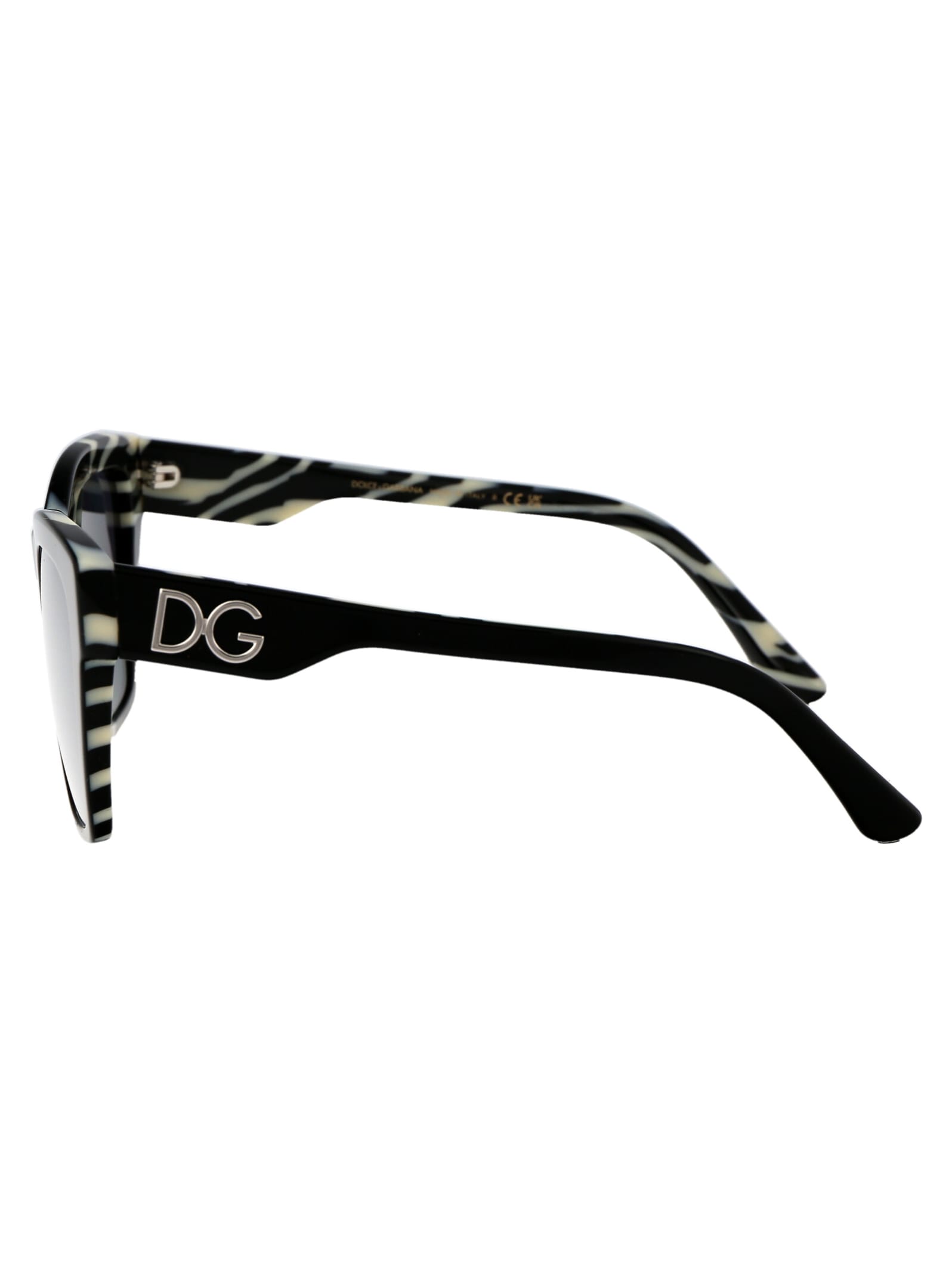 Shop Dolce &amp; Gabbana Eyewear 0dg4384 Sunglasses In 33726g Black On Zebra