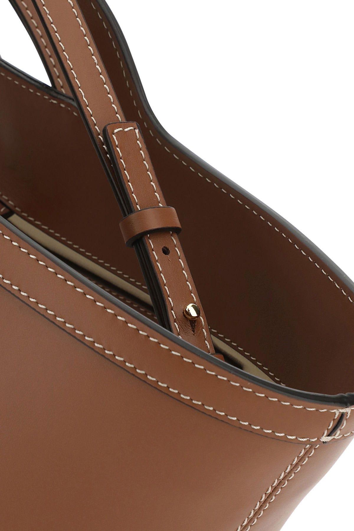 Shop Marni Brown Leather Small Tropicalia Handbag