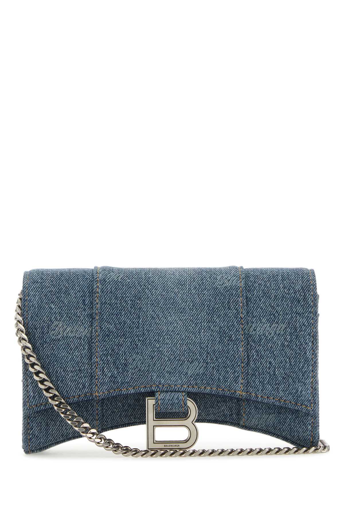 Embroidered Denim Hourglass Wallet