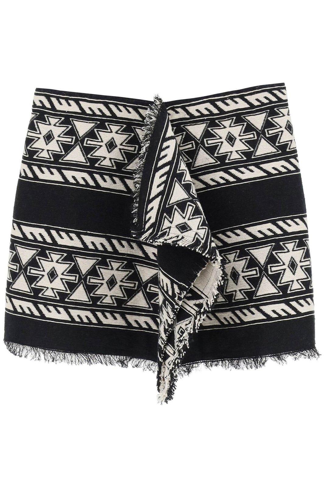 Isabel Marant Étoile Geometric-jacquard Knitted Skirt