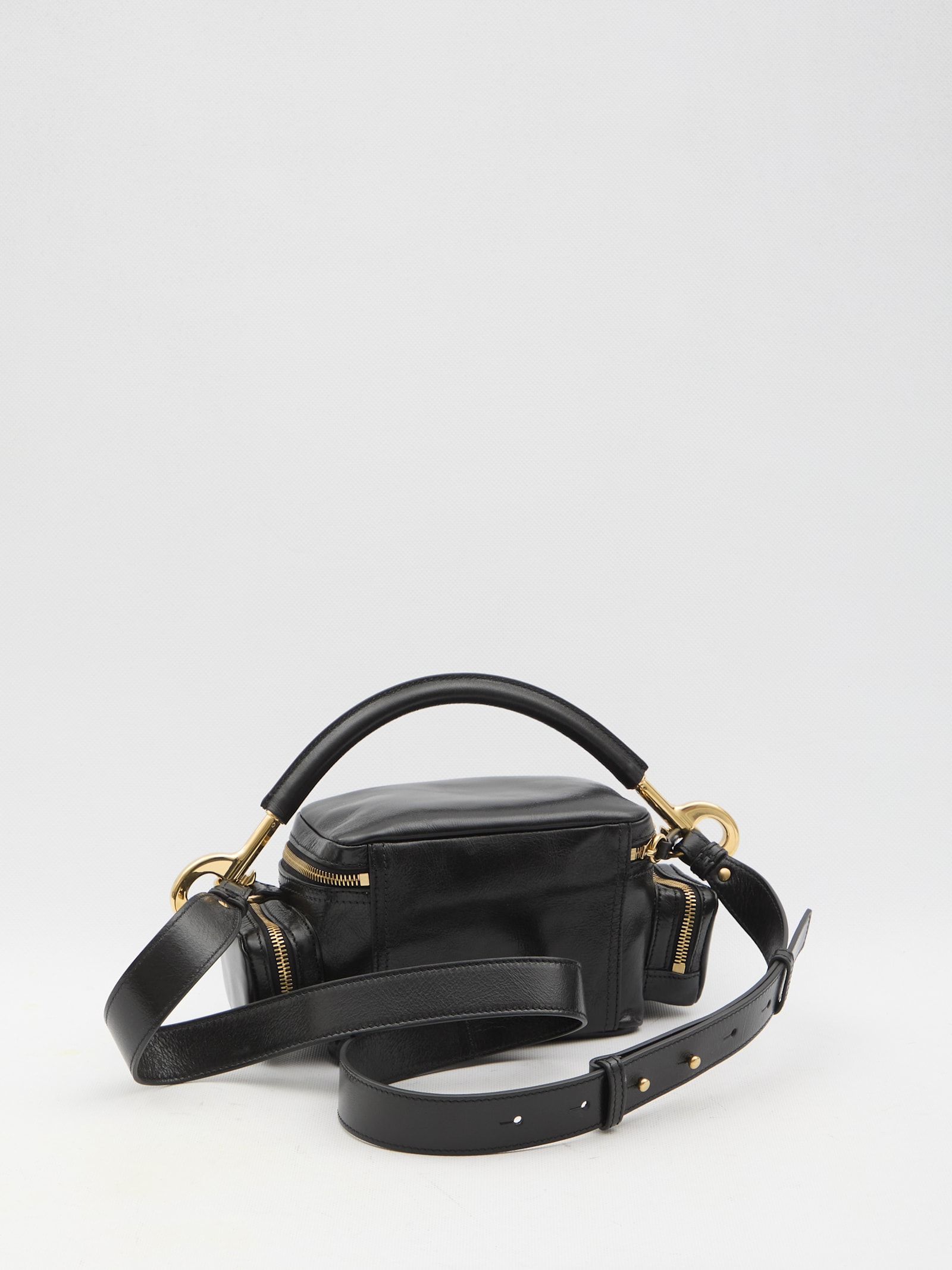 Shop Chloé Small Camera Bag In Black