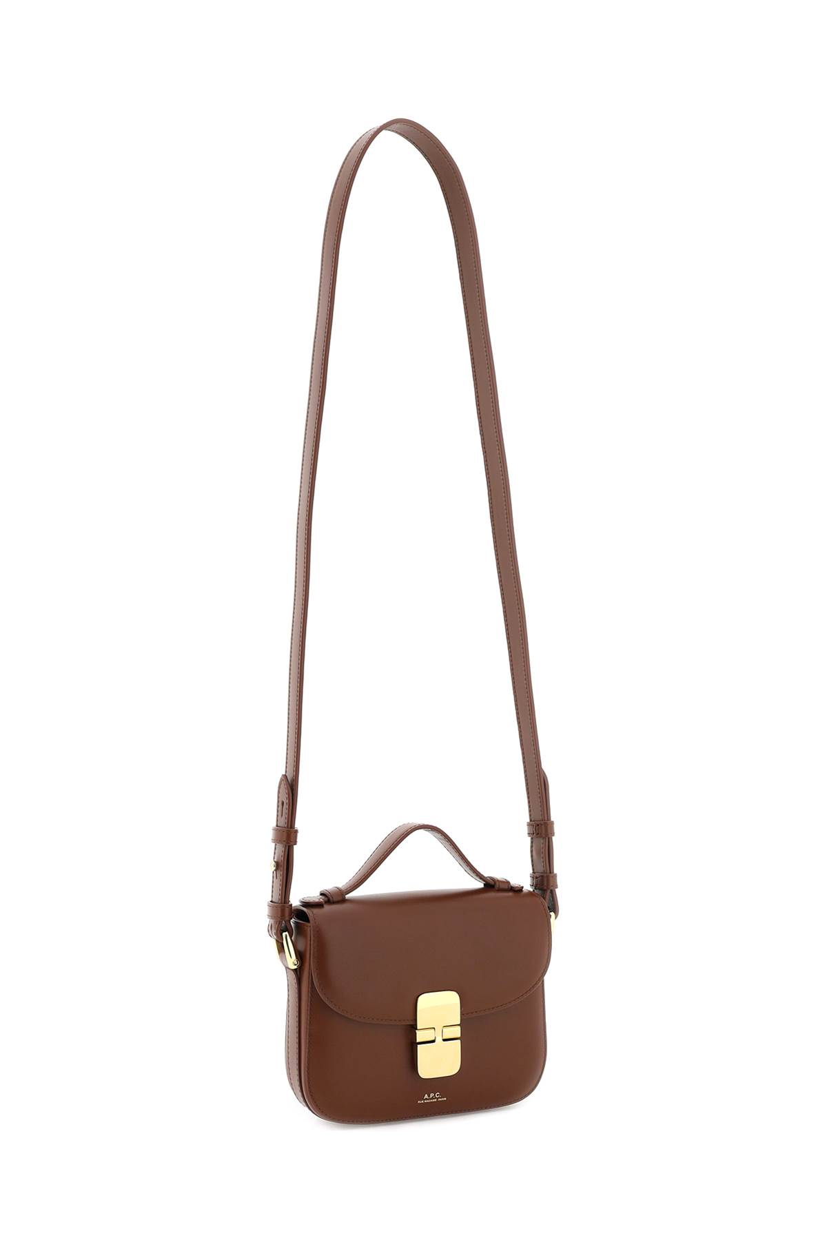 A.p.c. Tan Mini Grace Bag In Noisette (brown) ModeSens