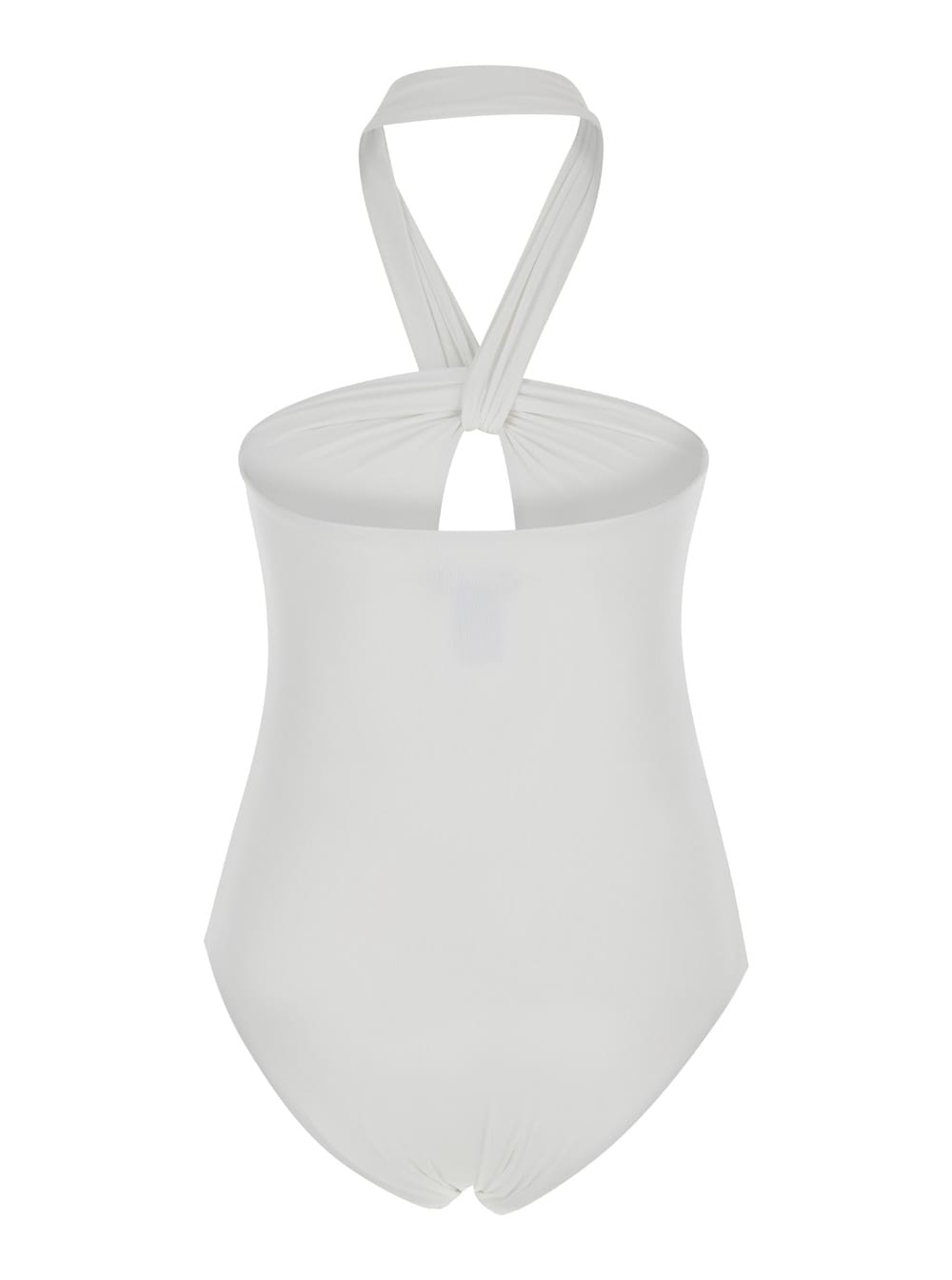Shop Federica Tosi White One-piece Swimsuit In Polyamide Woman