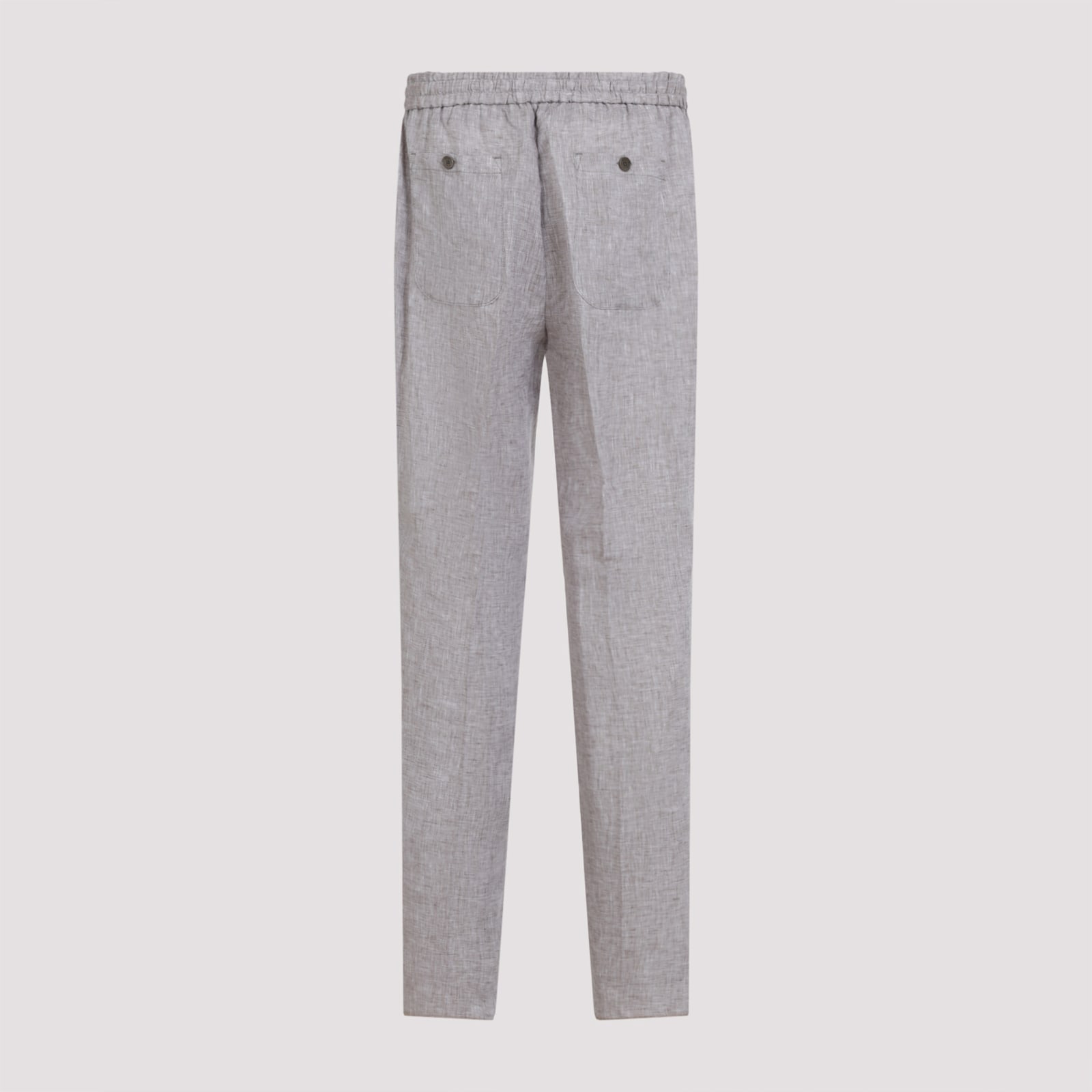 Etro Men's Lightweight Linen Jogger Pants In Brown