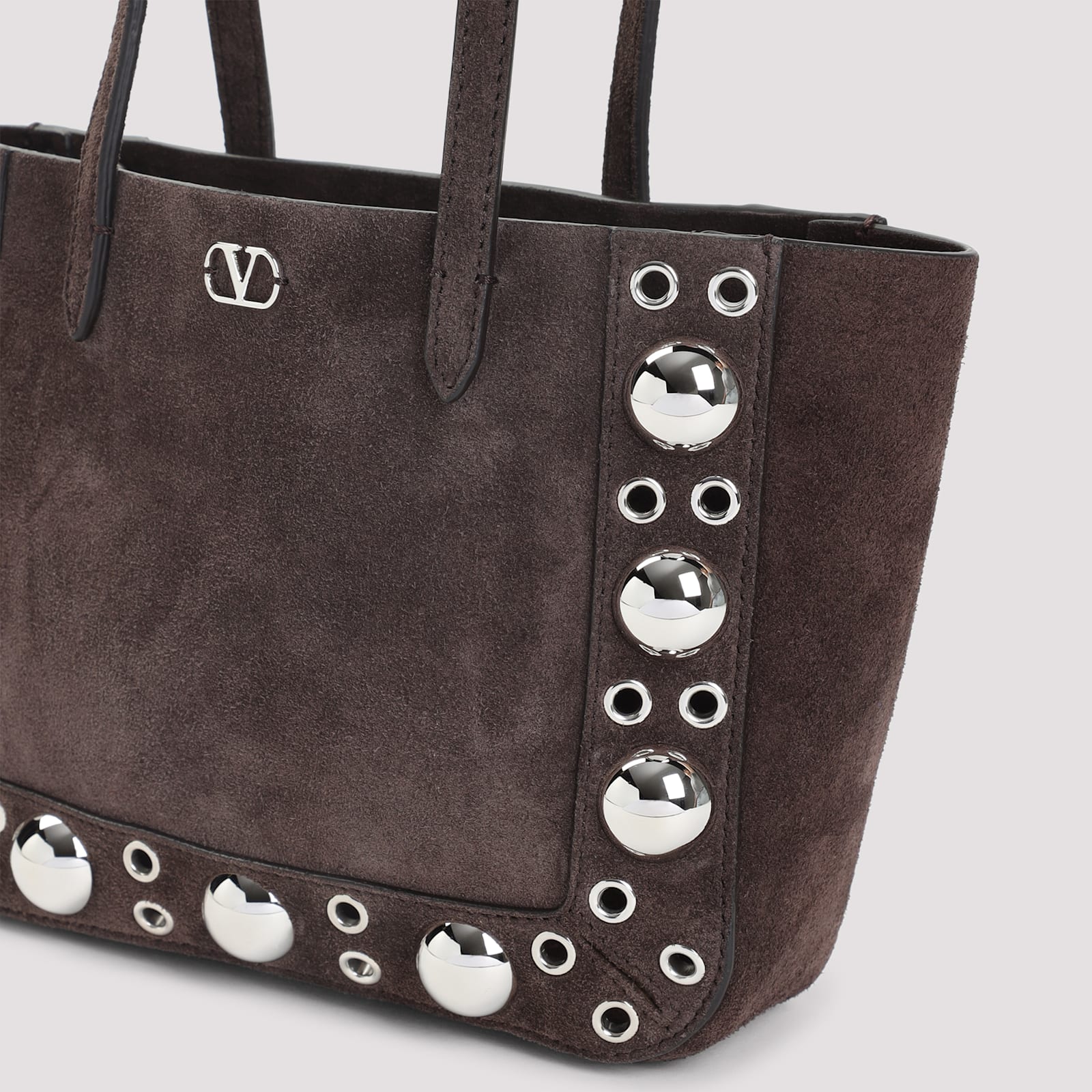 Valentino Studded Tote | Nellcote In Brown