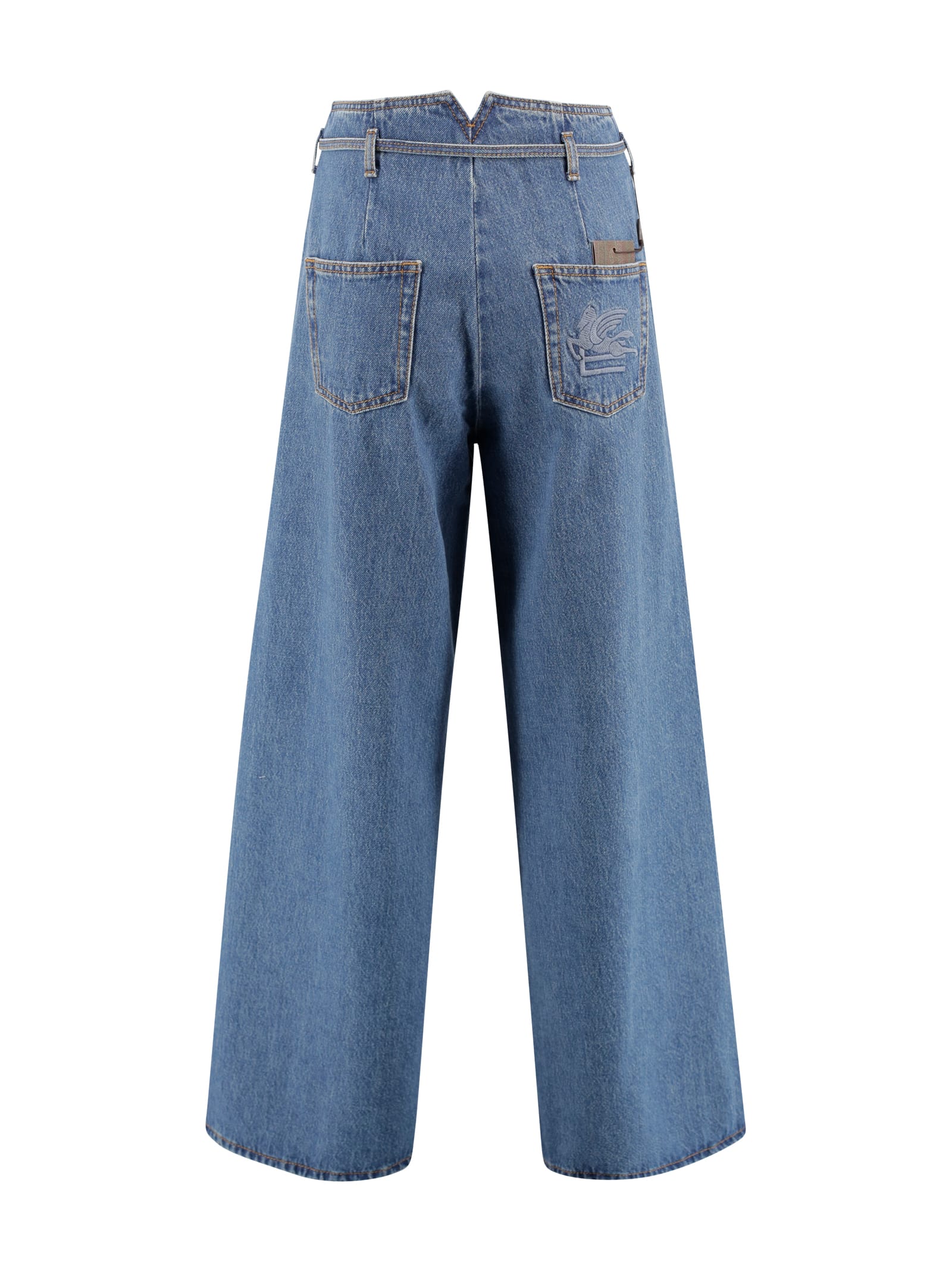 ETRO CULOTTE JEANS WITH BELT 