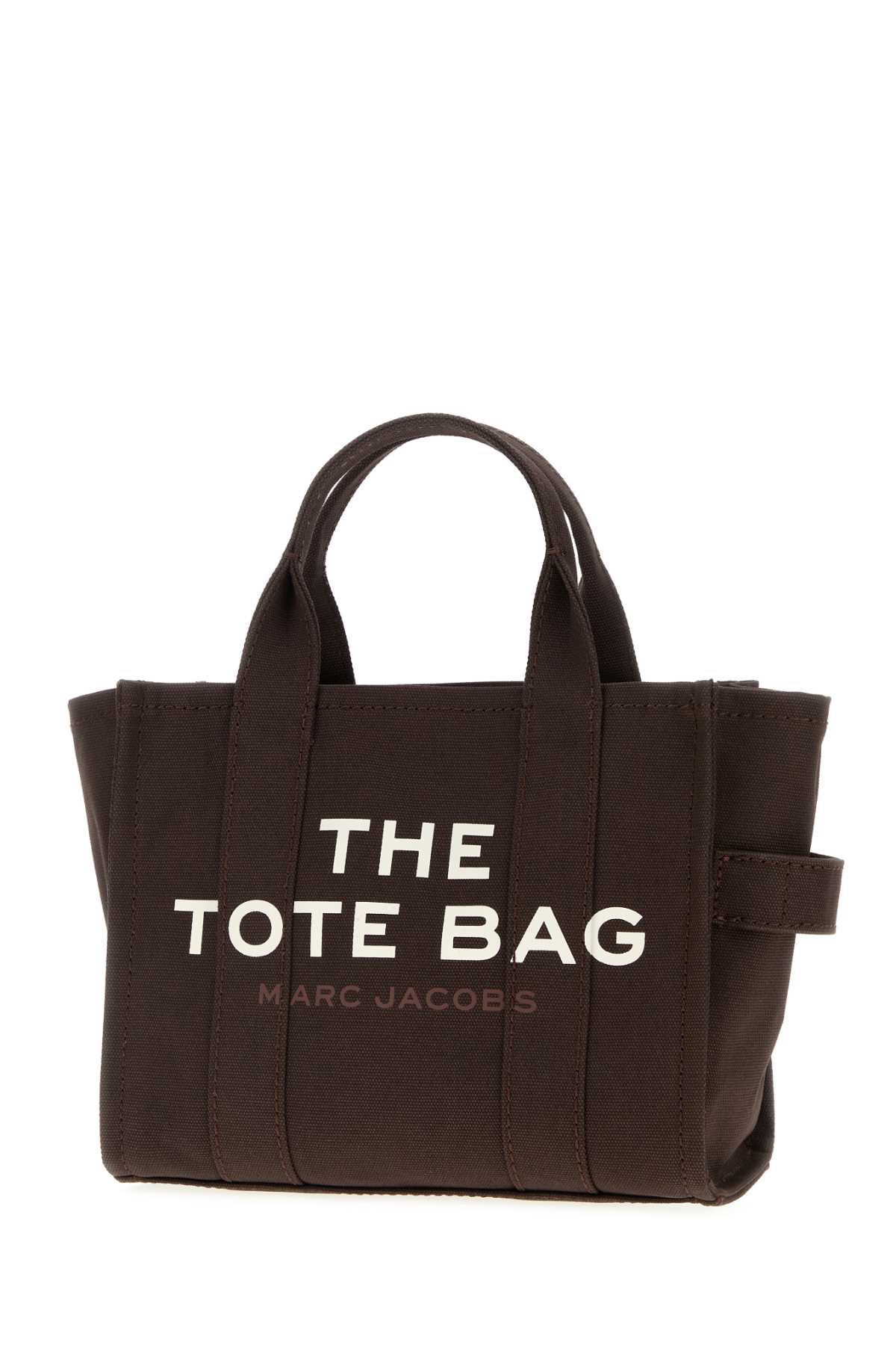 Marc Jacobs Chocolate Canvas Mini The Tote Bag Handbag In Brown
