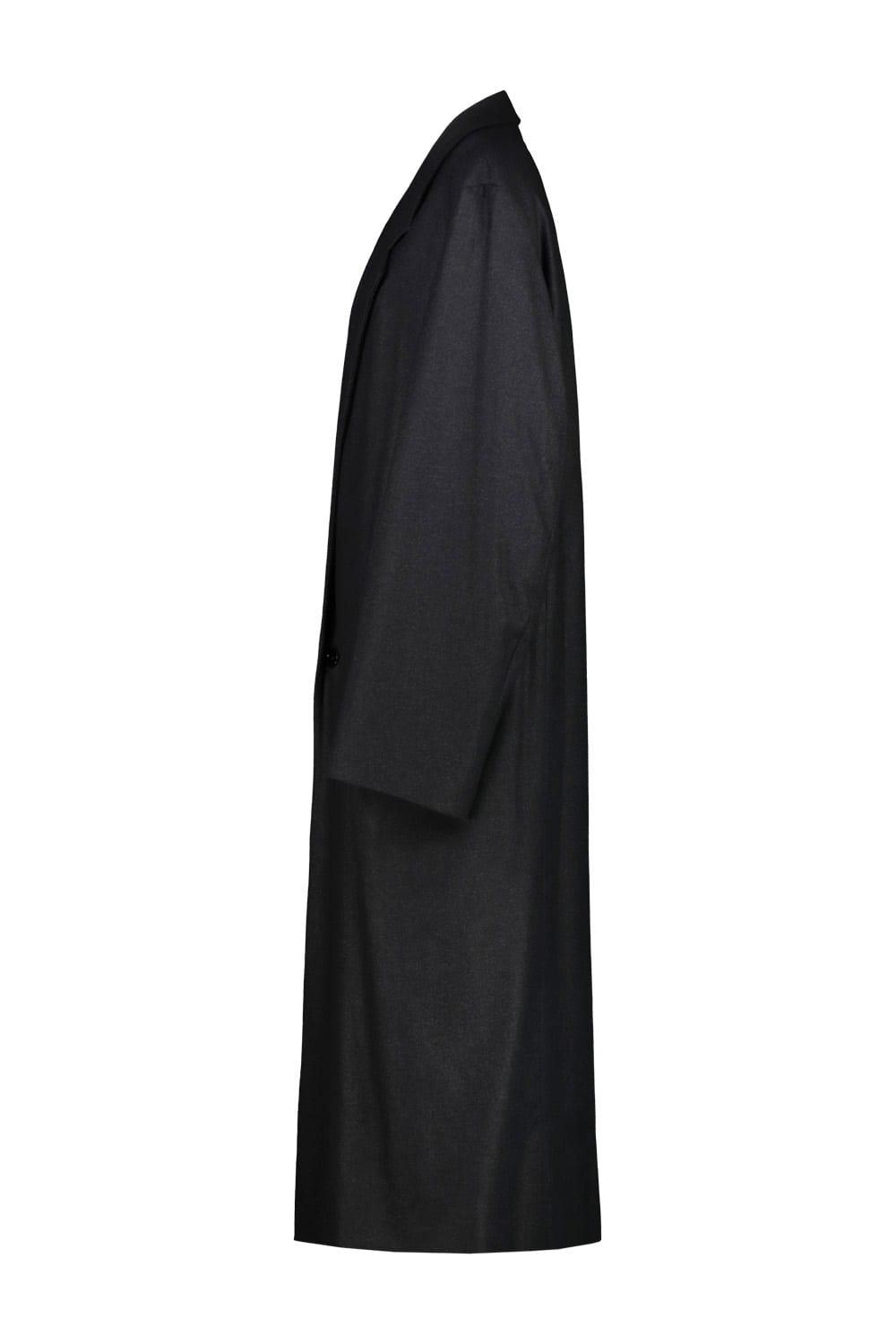 Shop Lemaire Maxi Db Coat In Anthracite