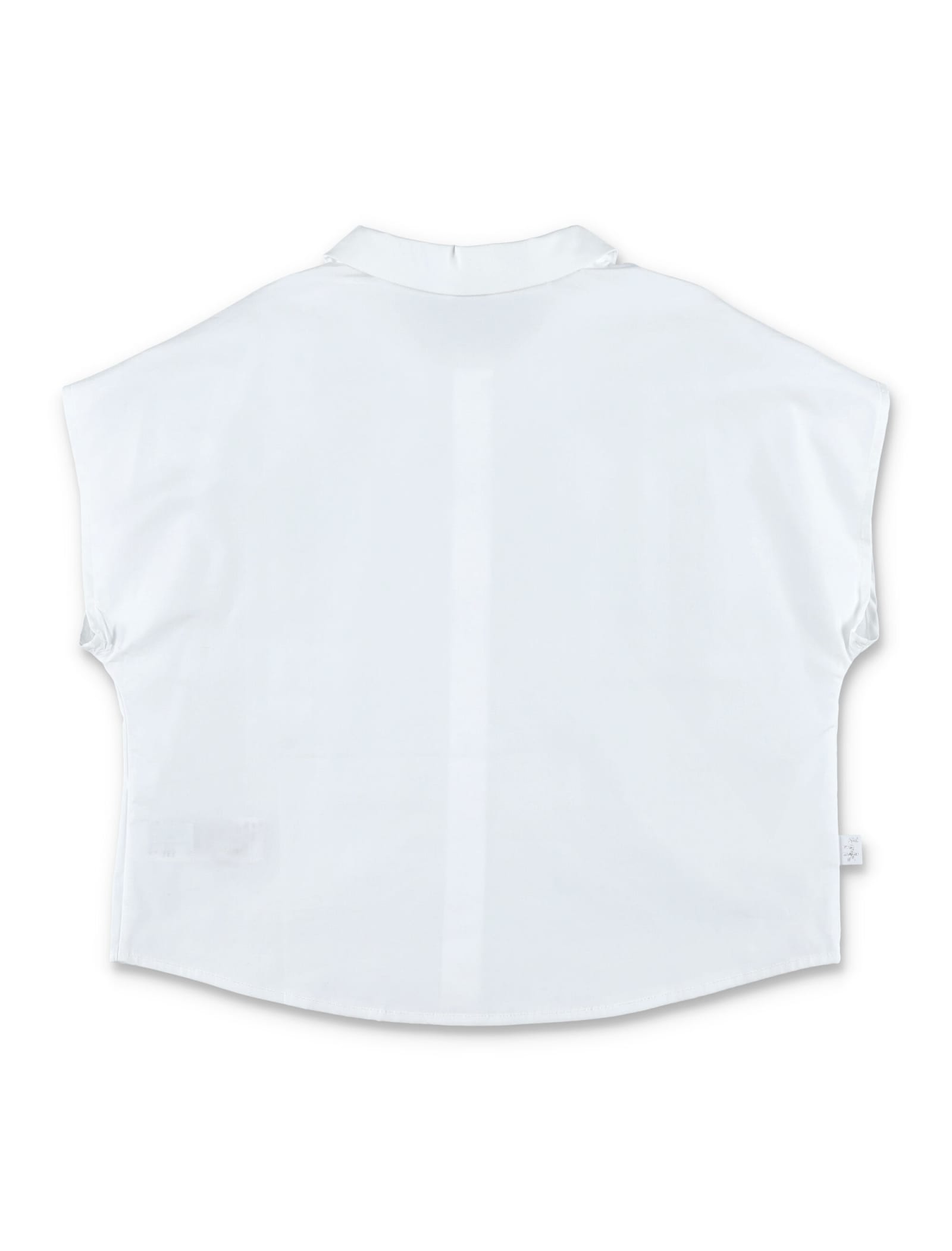 Shop Il Gufo Sleeveless Shirt In White
