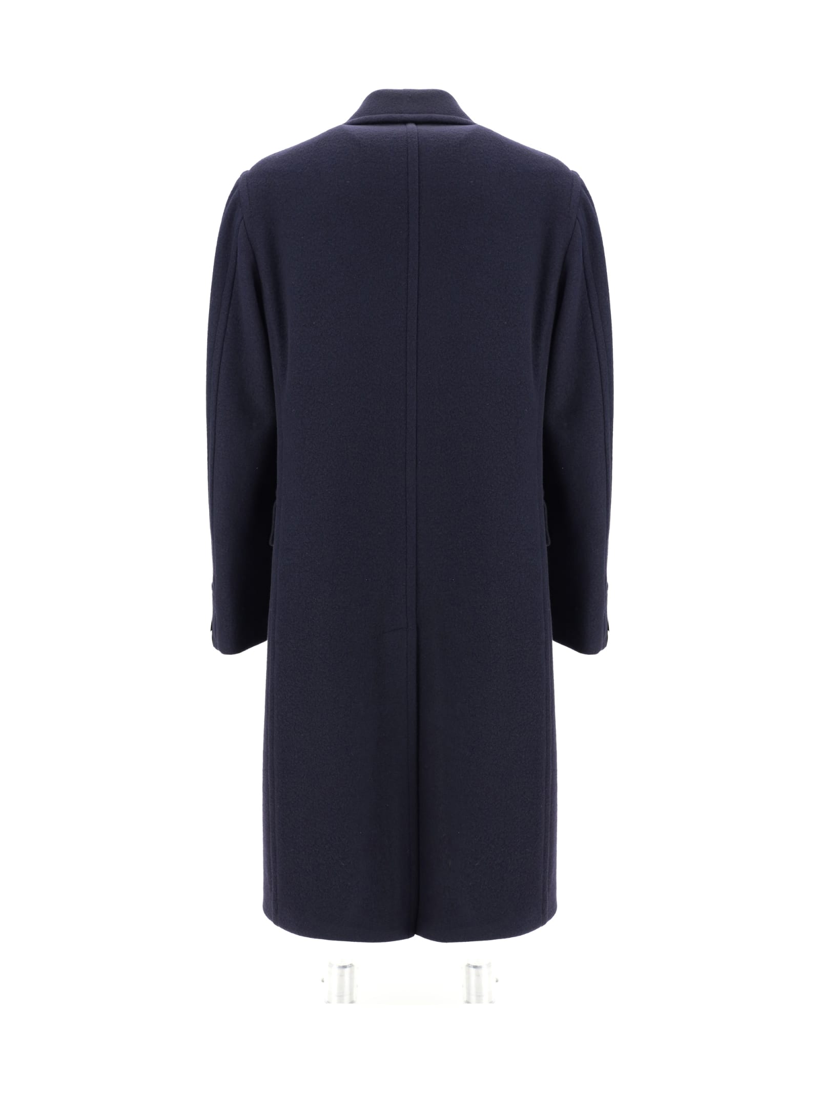 Shop Tagliatore Coat In Blu