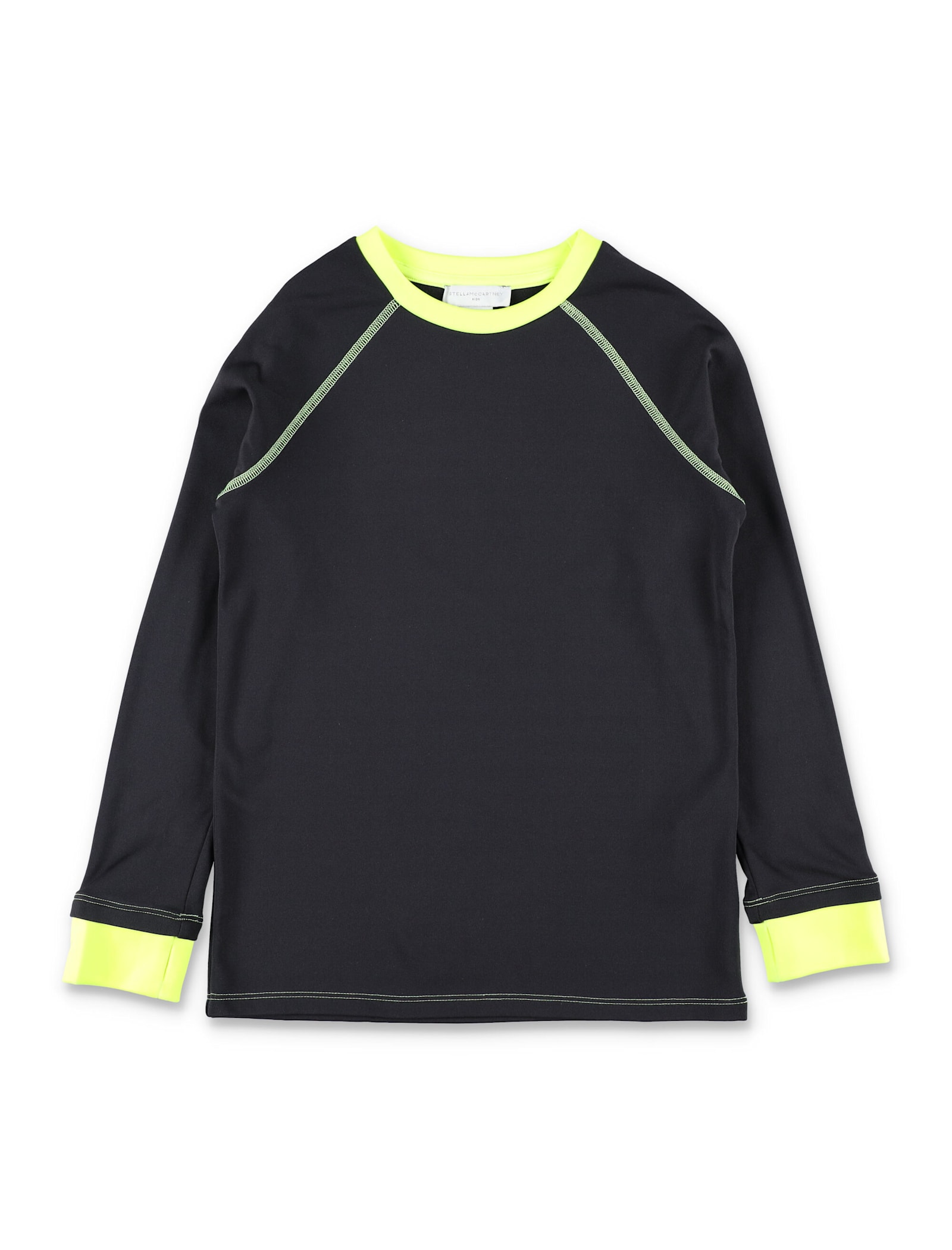 Stella Mccartney Kids Black Ski Set With Neon Details In Black