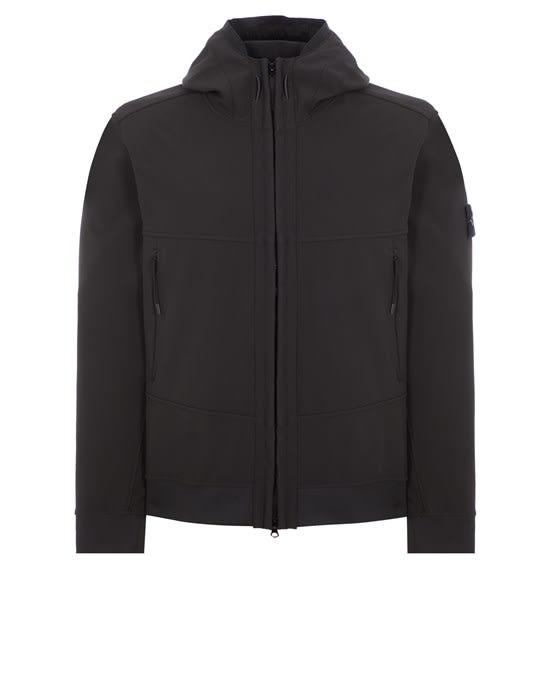 Shop Stone Island Light Outwear In Nero