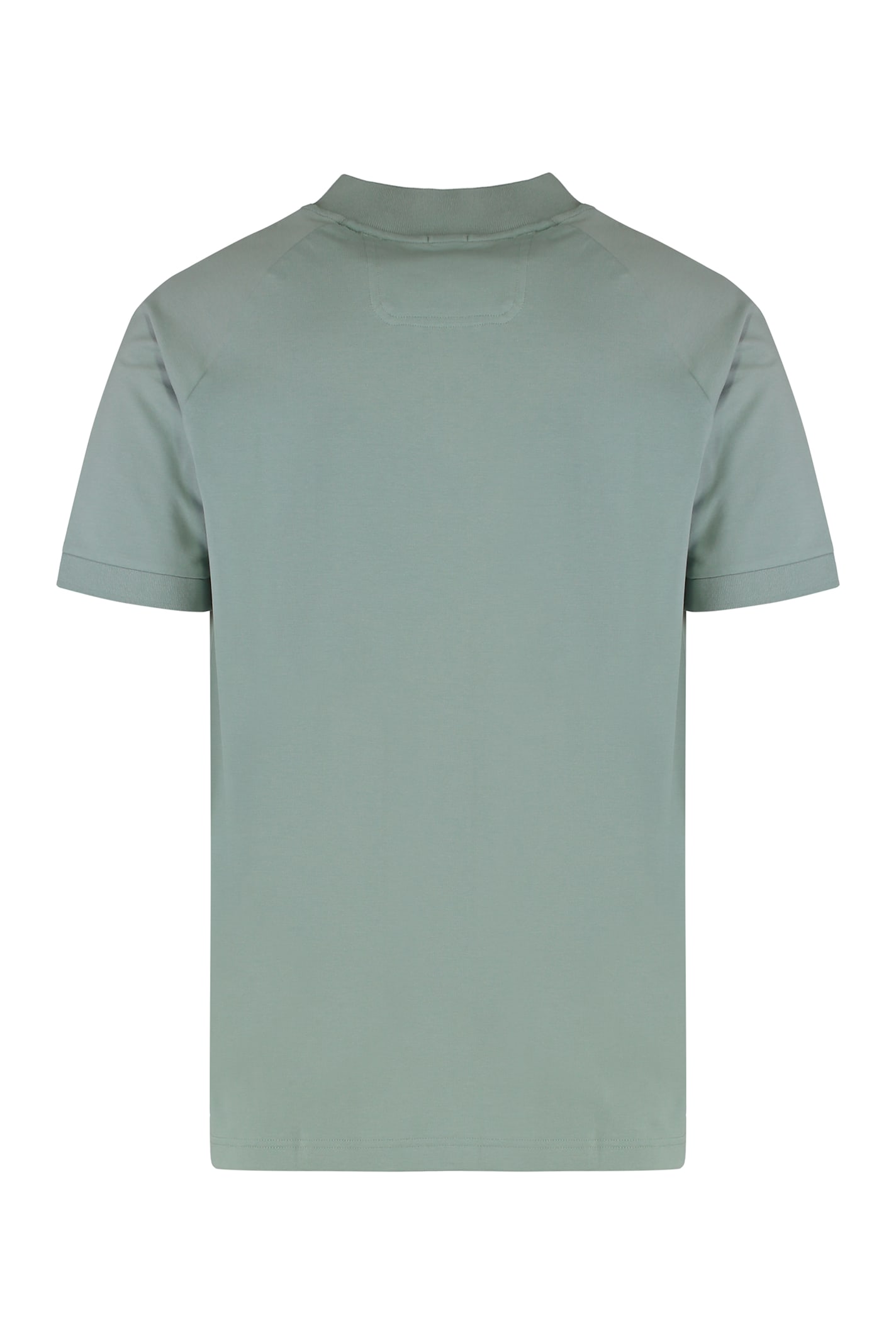 Hugo Boss Cotton Blend Sport Polo With Zip Collar In Gray